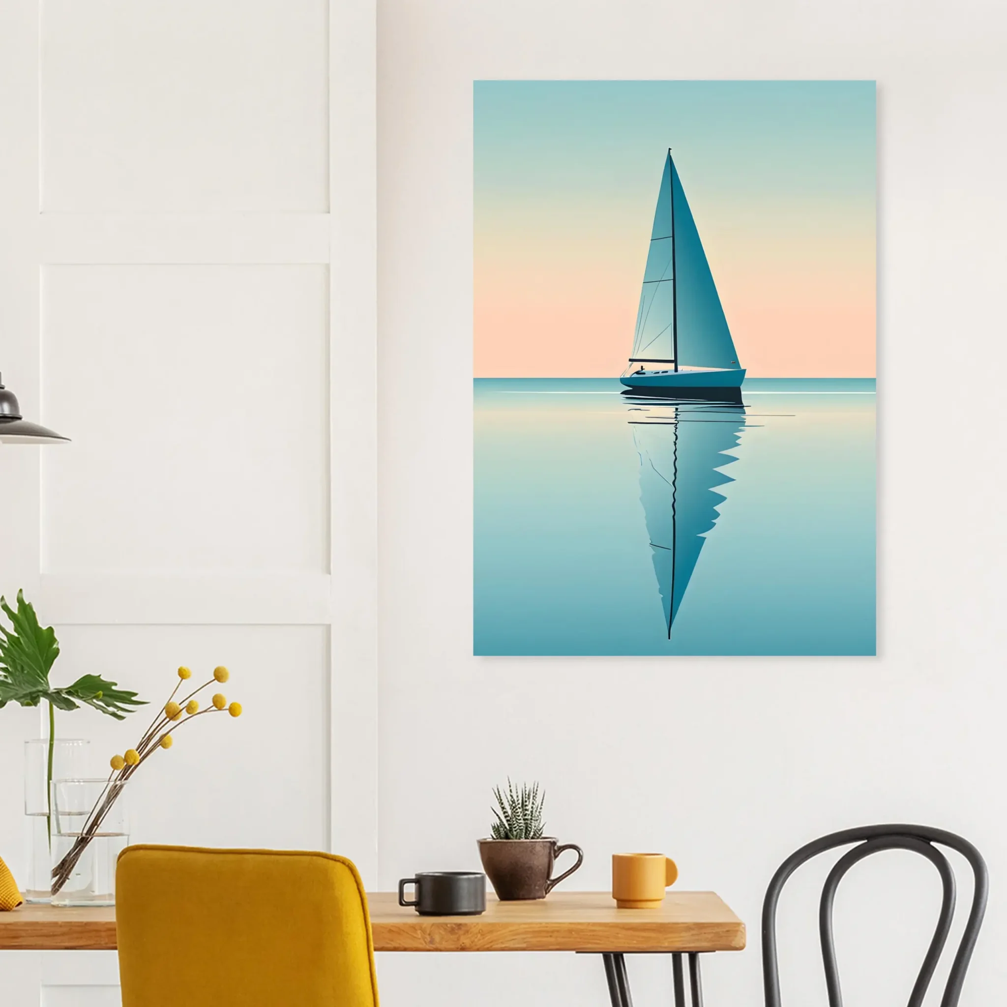 US Giclée Print Poster BLUE STILLNESS 06. Fine Art Wall Art with Archival Quality. Printed, packaged, and shipped within North America. ColorVanta exclusive.