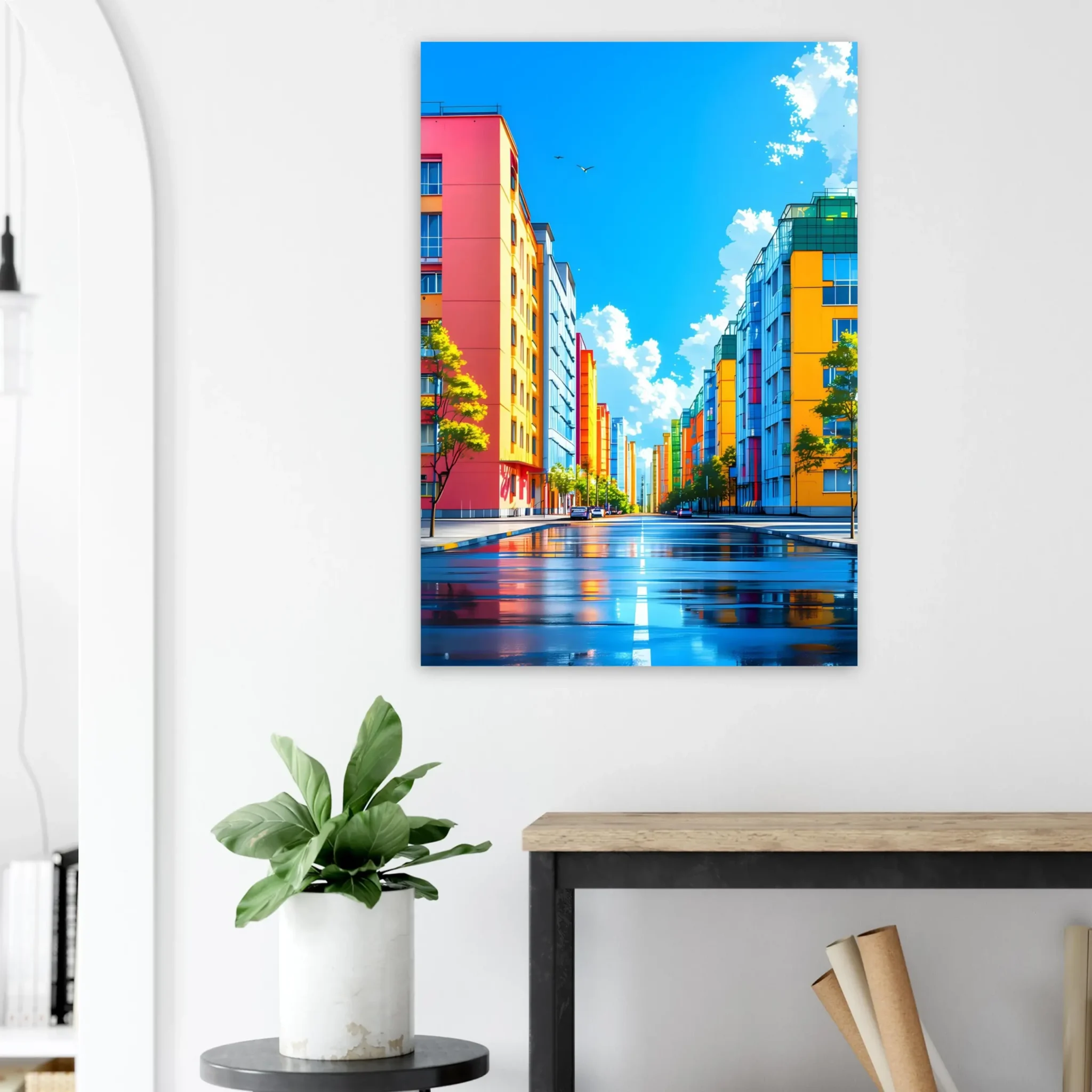 US Giclée Print Poster UNDER A LIVING SKY. Fine Art Wall Art with Archival Quality. Printed, packaged, and shipped in the US. Exclusive ColorVanta design.