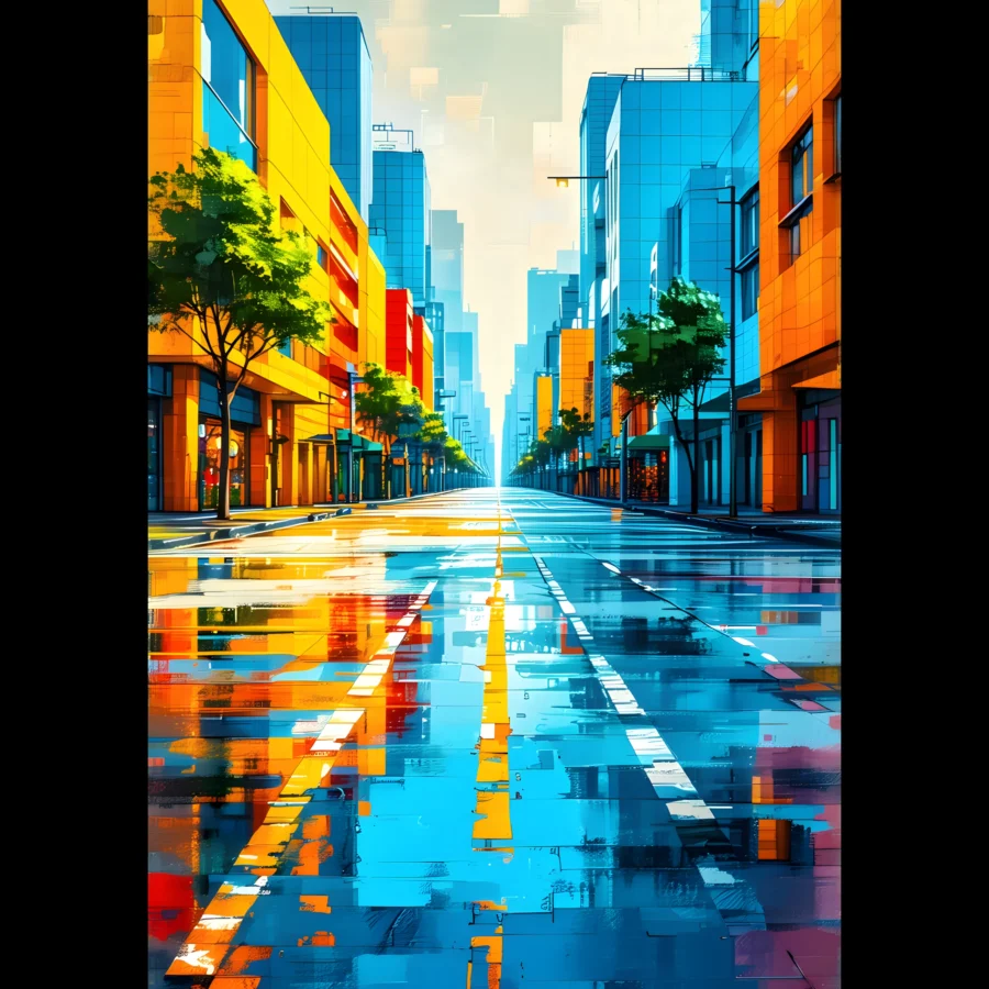 US Giclée Print Poster REFLECTED GROUND. Fine Art Wall Art with Archival Quality. Printed, packaged, and shipped in the US. Exclusive ColorVanta design.