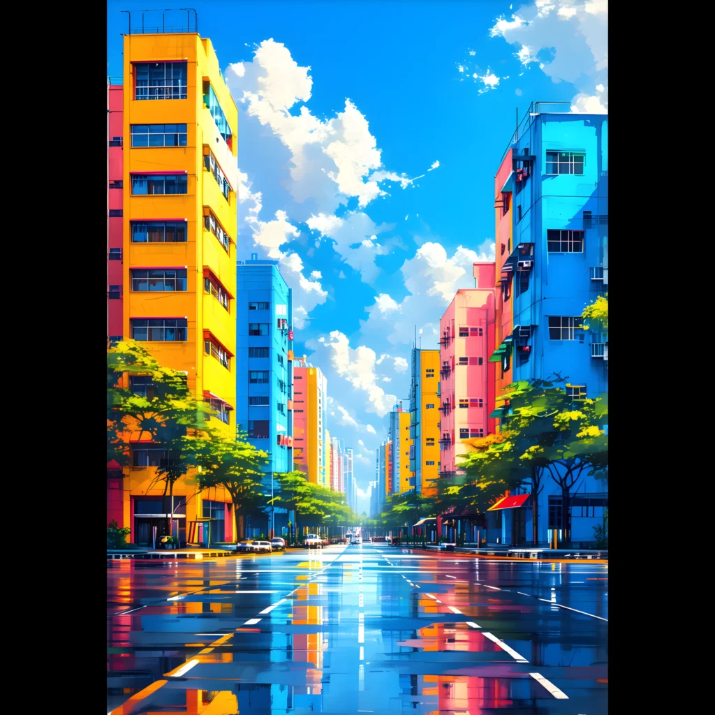 US Giclée Print Poster UNDER OPEN SKY. Fine Art Wall Art with Archival Quality. Printed, packaged, and shipped in the US. Exclusive ColorVanta design.