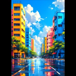 US Giclée Print Poster UNDER OPEN SKY. Fine Art Wall Art with Archival Quality. Printed, packaged, and shipped in the US. Exclusive ColorVanta design.