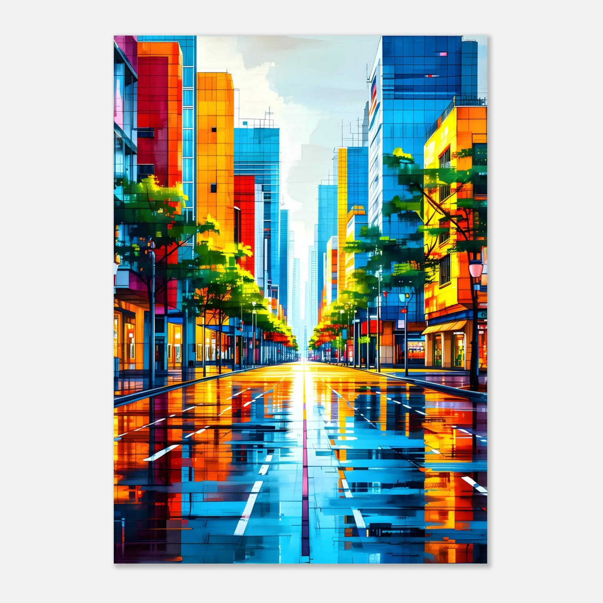US Giclée Print Poster VERTICAL FLOW. Fine Art Wall Art with Archival Quality. Printed, packaged, and shipped in the US. Exclusive ColorVanta design.