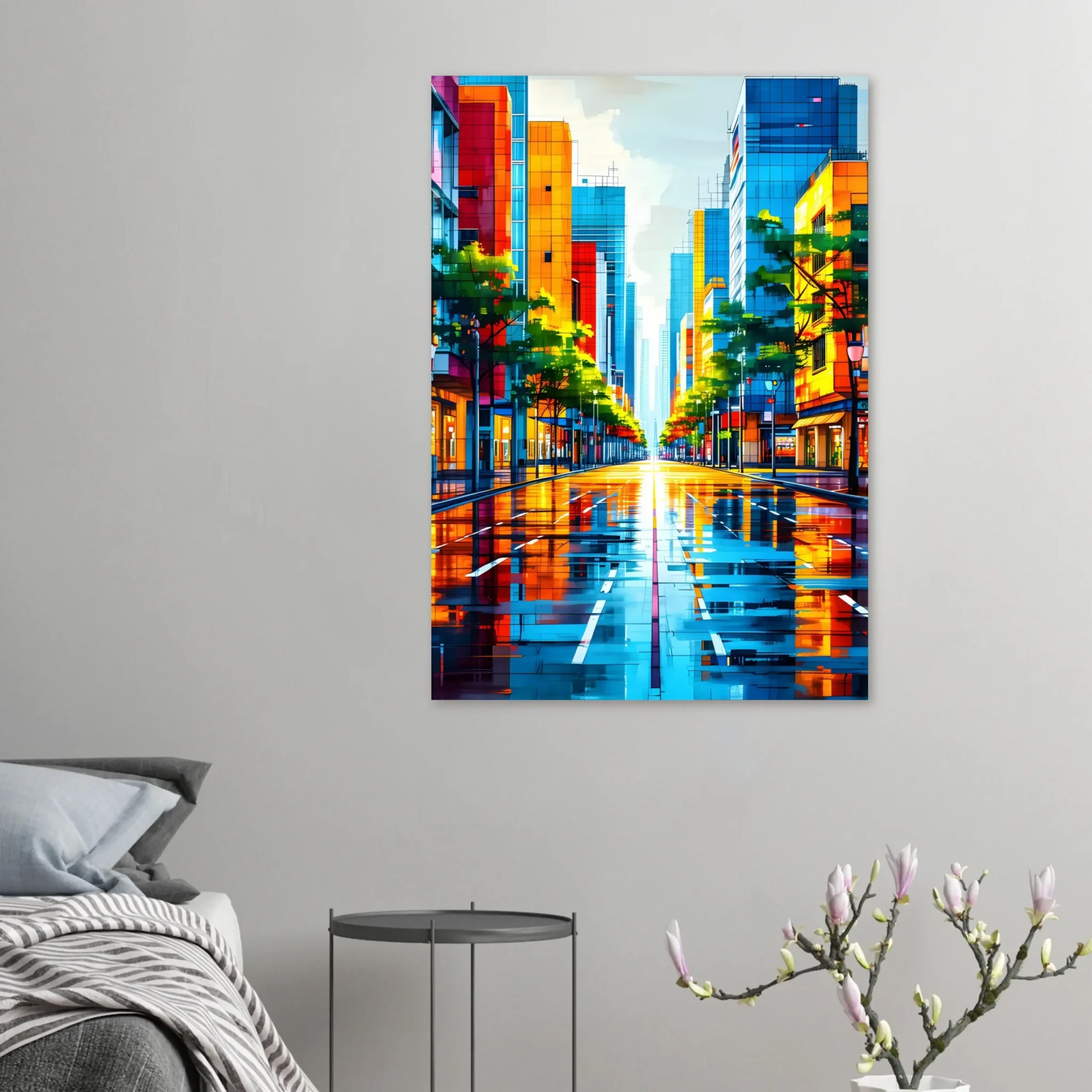 US Giclée Print Poster VERTICAL FLOW. Fine Art Wall Art with Archival Quality. Printed, packaged, and shipped in the US. Exclusive ColorVanta design.