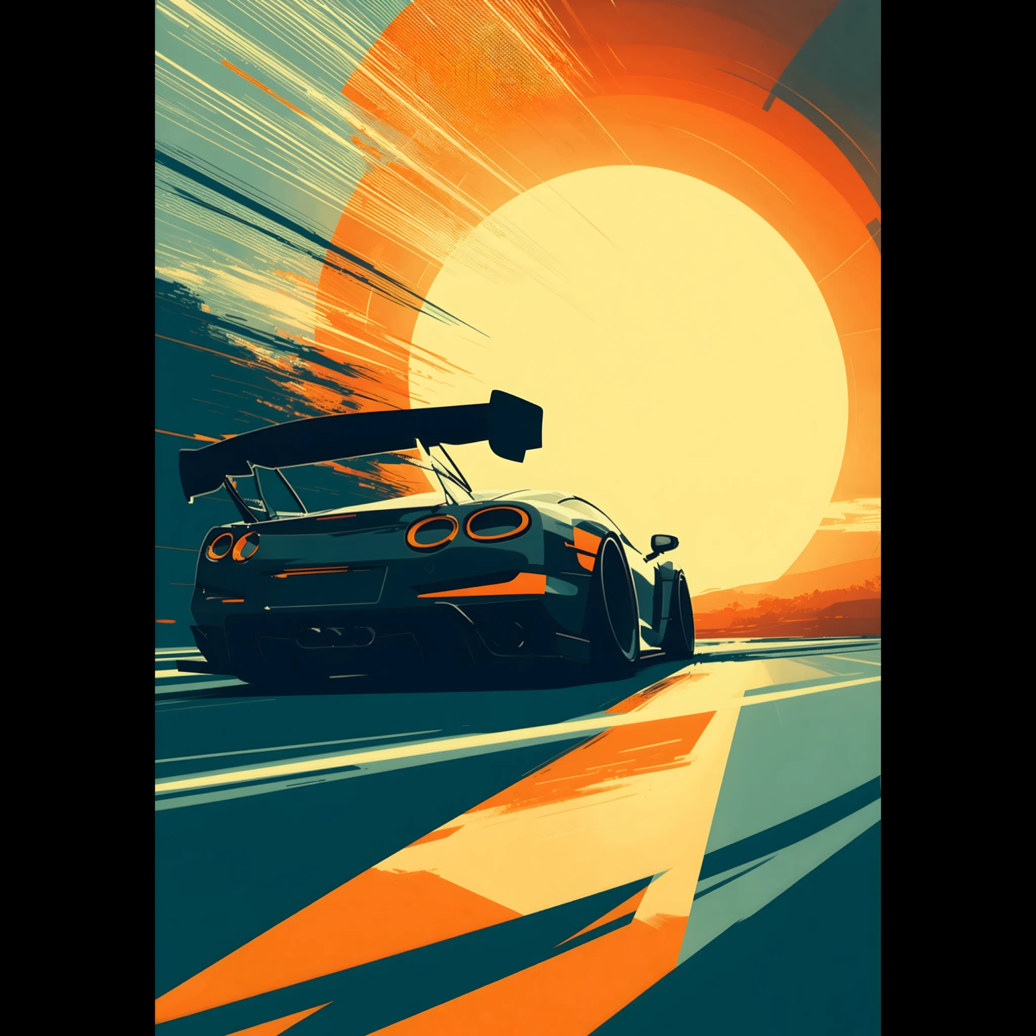 US Giclée Print Poster CLEAR TRAJECTORY. Fine Art Wall Art with Archival Quality. Printed, packaged, and shipped within North America. Exclusive ColorVanta design.