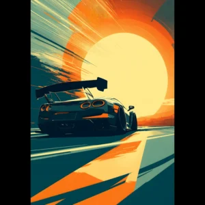 US Giclée Print Poster CLEAR TRAJECTORY. Fine Art Wall Art with Archival Quality. Printed, packaged, and shipped within North America. Exclusive ColorVanta design.