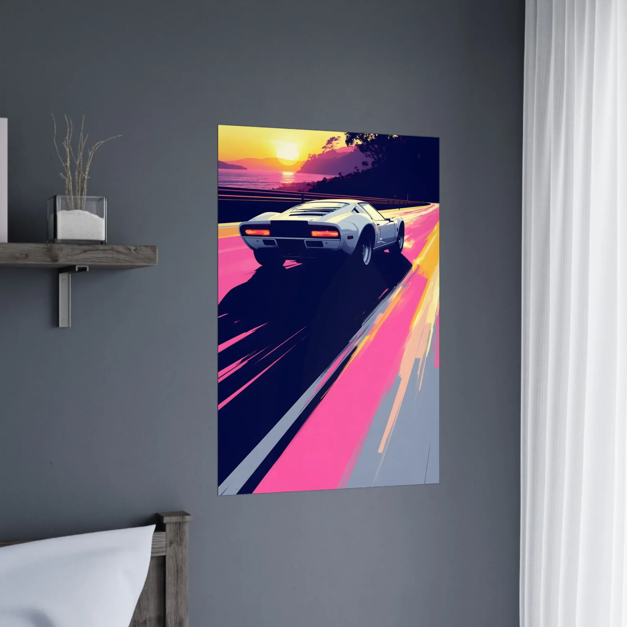 US Giclée Print Poster COLOR RUN Fine Art Wall Art with Archival Quality. Printed, packaged, and shipped within North America. Exclusive ColorVanta design.