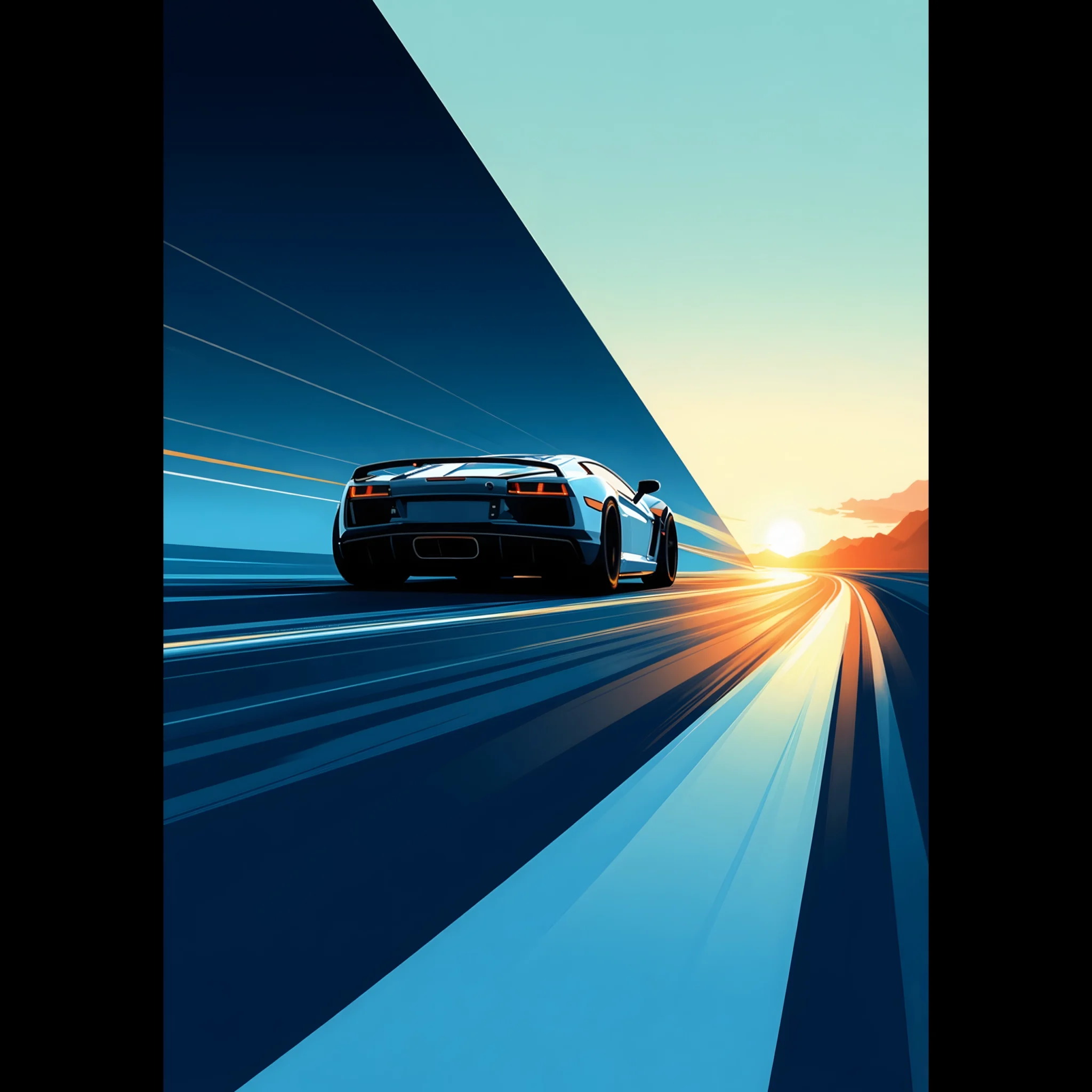 US Giclée Print Poster DISTANT SIGNAL. Fine Art Wall Art with Archival Quality. Printed, packaged, and shipped within North America. Exclusive ColorVanta design.