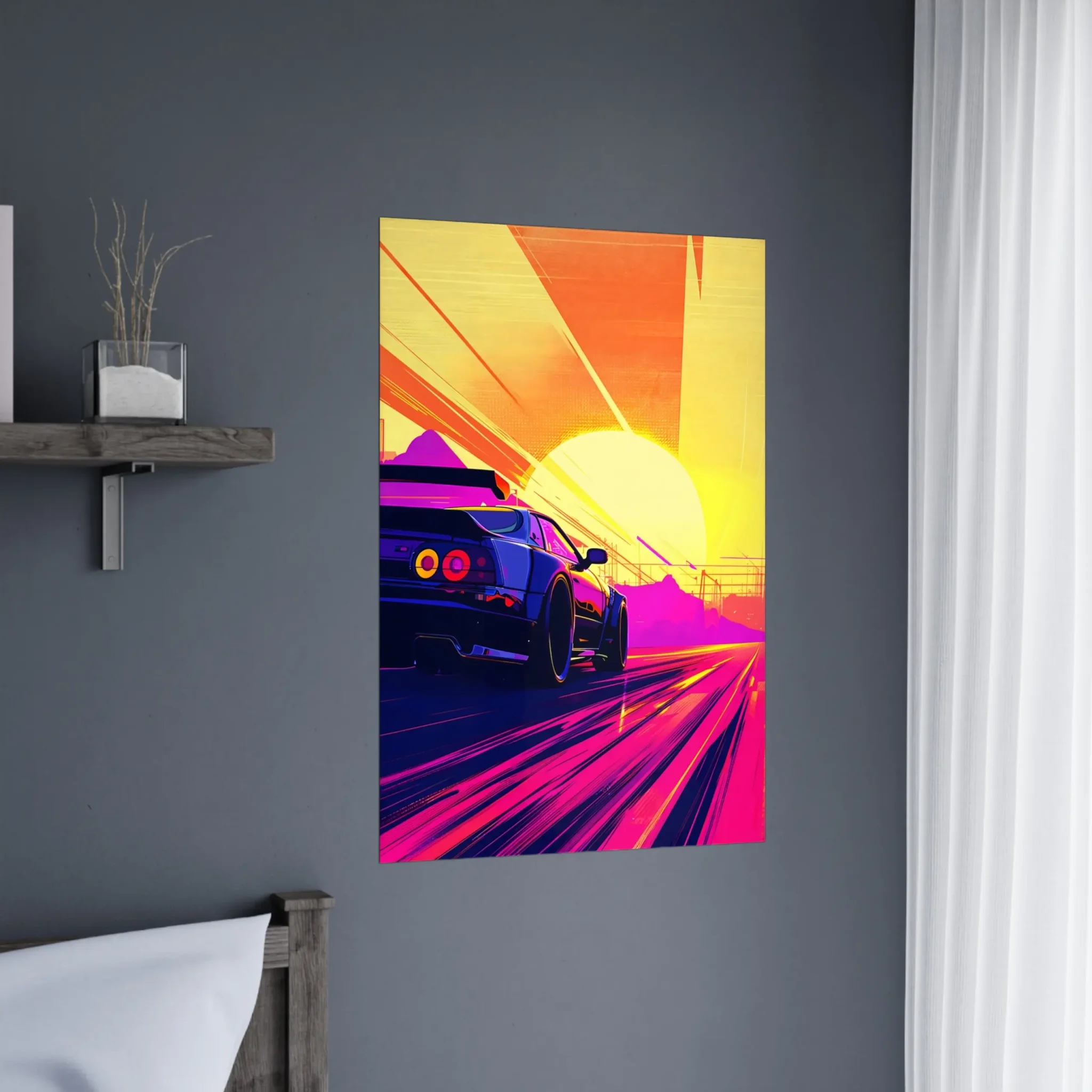 US Giclée Print Poster FULL THROTTLE. Fine Art Wall Art with Archival Quality. Printed, packaged, and shipped within North America. Exclusive ColorVanta design.