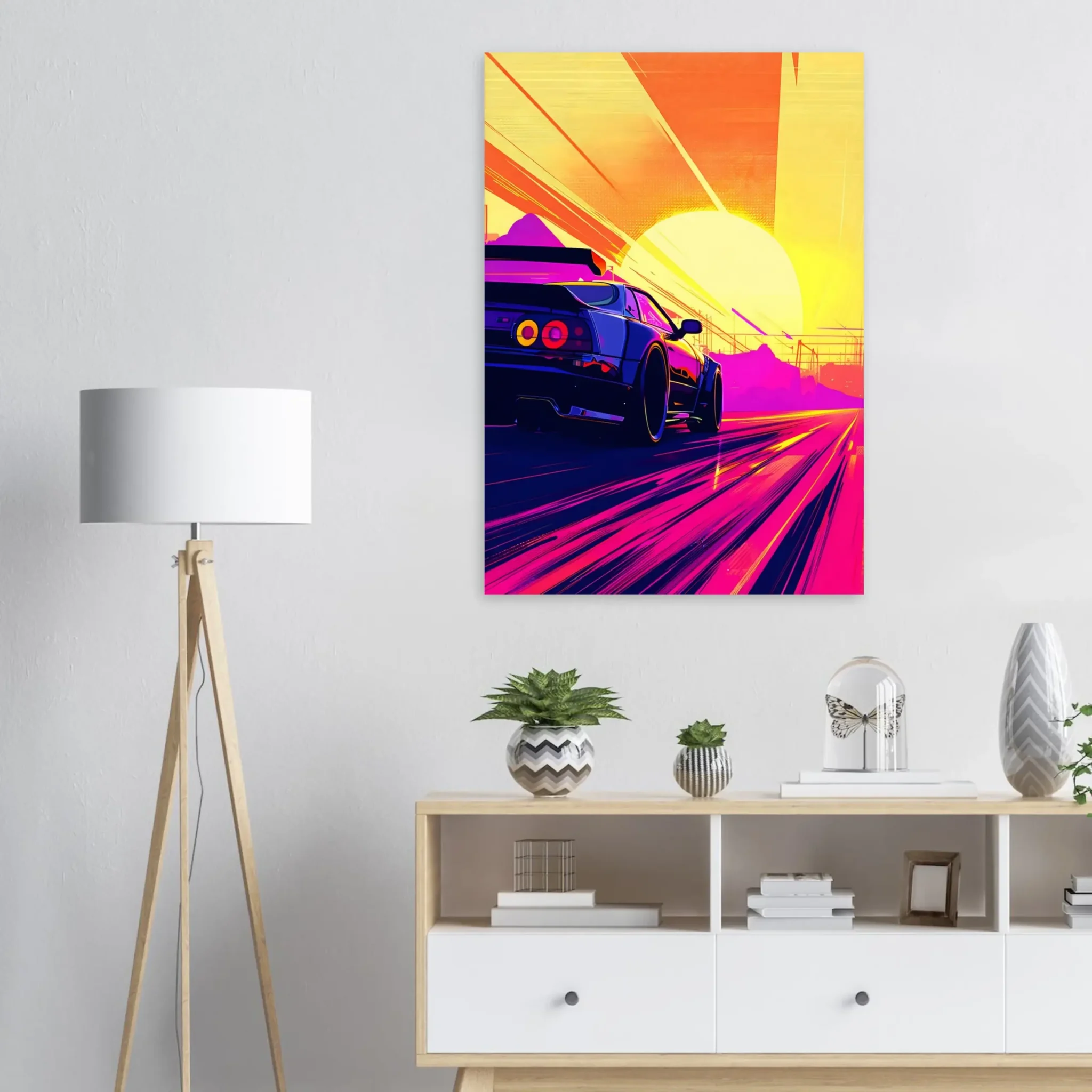 US Giclée Print Poster FULL THROTTLE. Fine Art Wall Art with Archival Quality. Printed, packaged, and shipped within North America. Exclusive ColorVanta design.