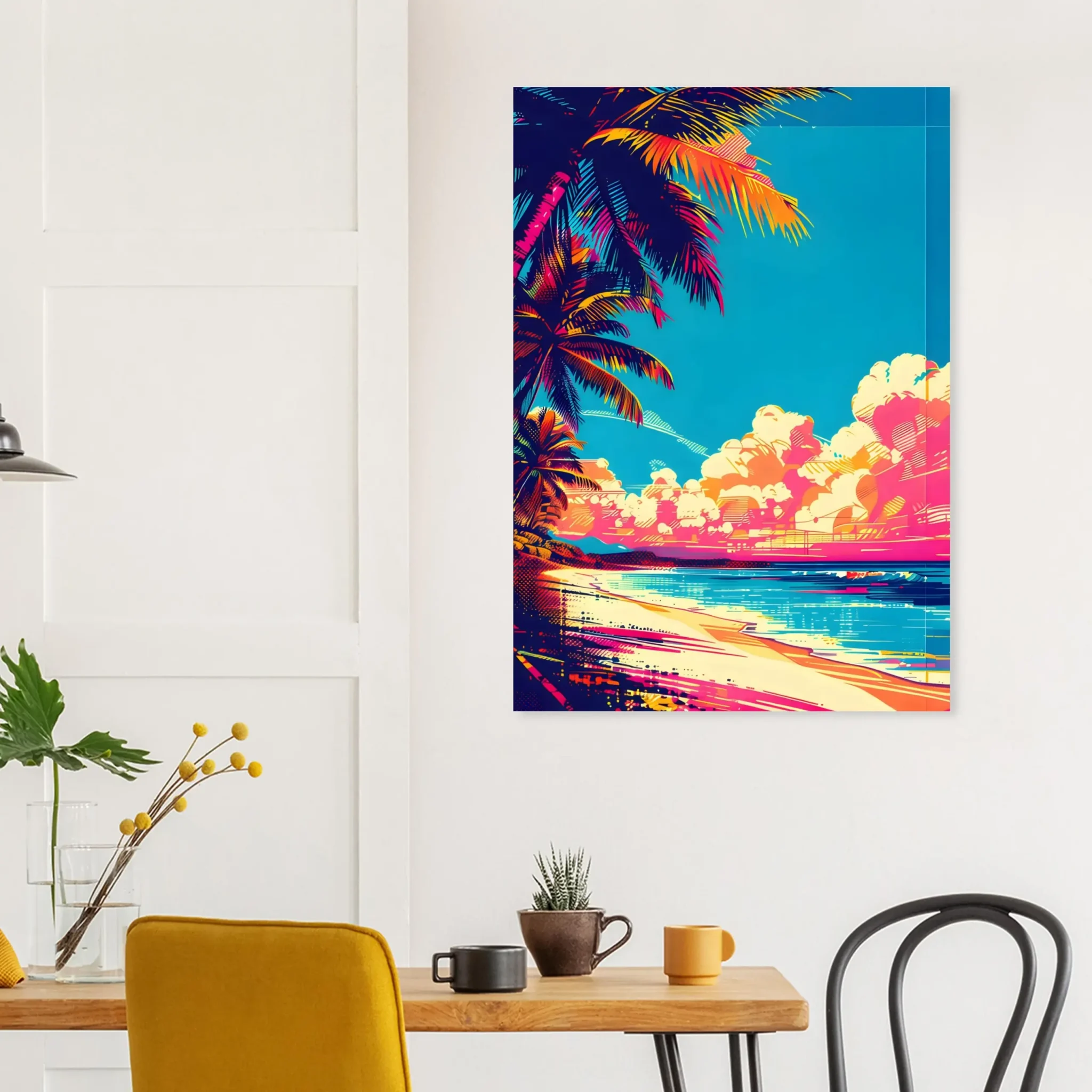 US Giclée Print Poster LAYERED SHORE. Fine Art Wall Art with Archival Quality. Printed, packaged, and shipped within North America. Exclusive ColorVanta design.