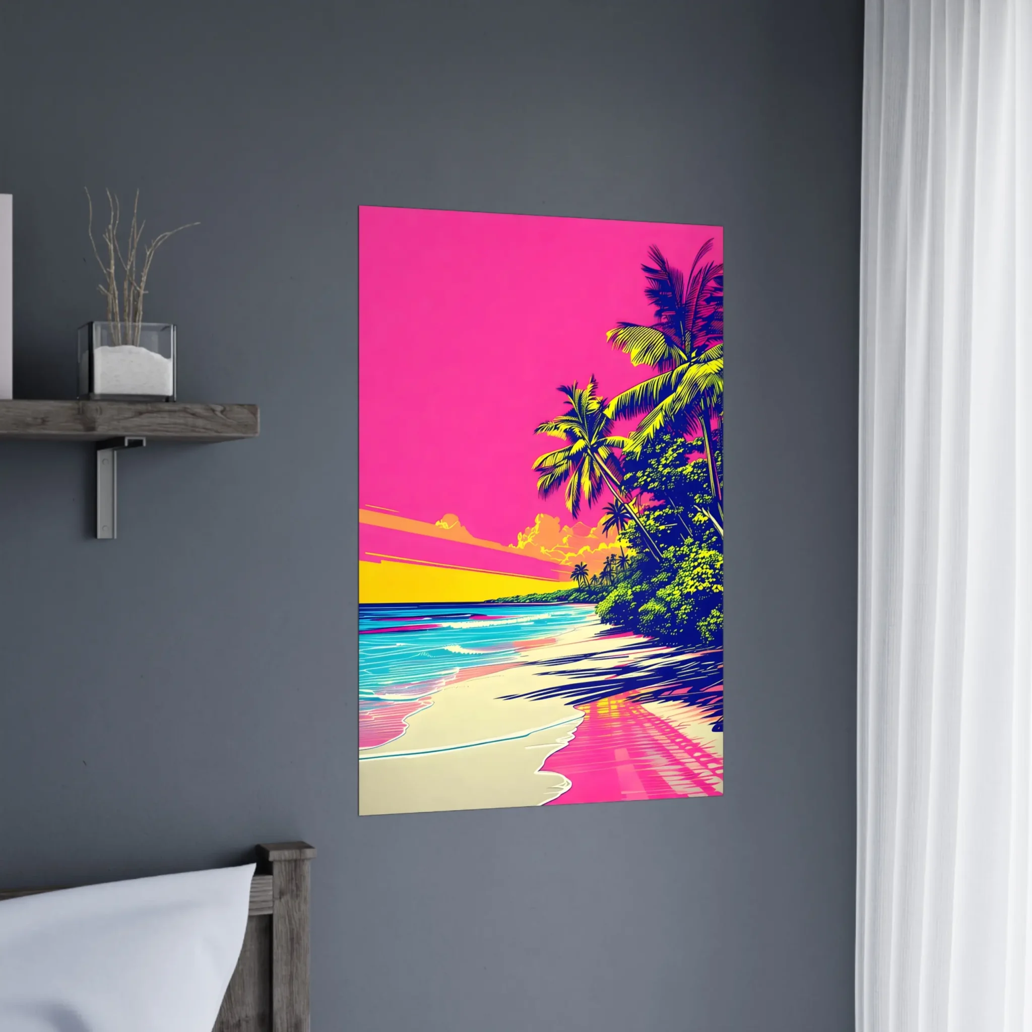 US Giclée Print Poster PINK TIDE. Fine Art Wall Art with Archival Quality. Printed, packaged, and shipped within North America. ColorVanta exclusive.