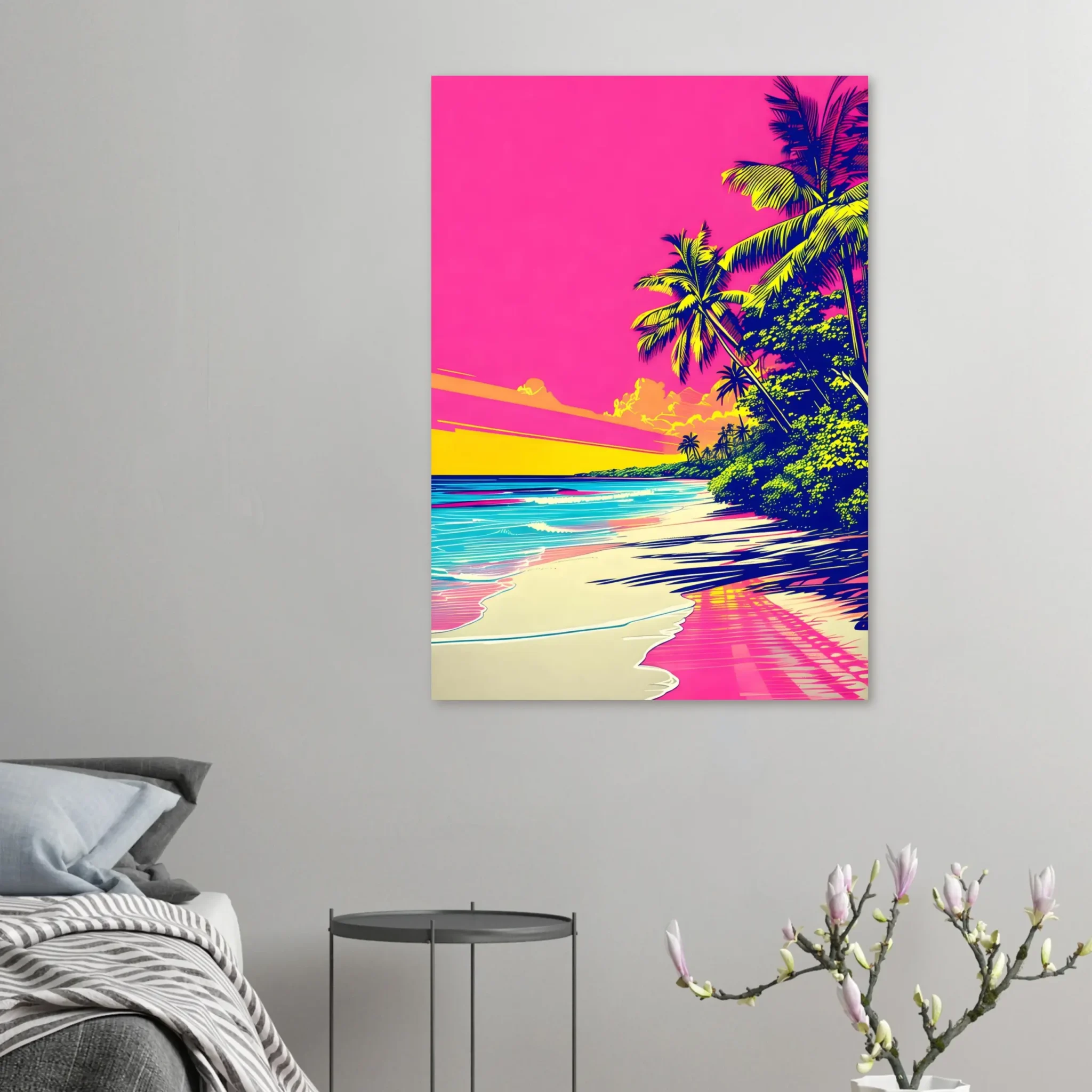 US Giclée Print Poster PINK TIDE. Fine Art Wall Art with Archival Quality. Printed, packaged, and shipped within North America. ColorVanta exclusive.