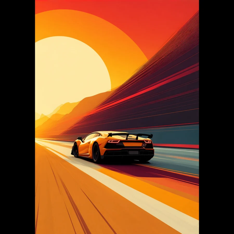 US Giclée Print Poster. Fine Art Wall Art with archival quality. Printed, packaged, and shipped within North America. Exclusive ColorVanta design.