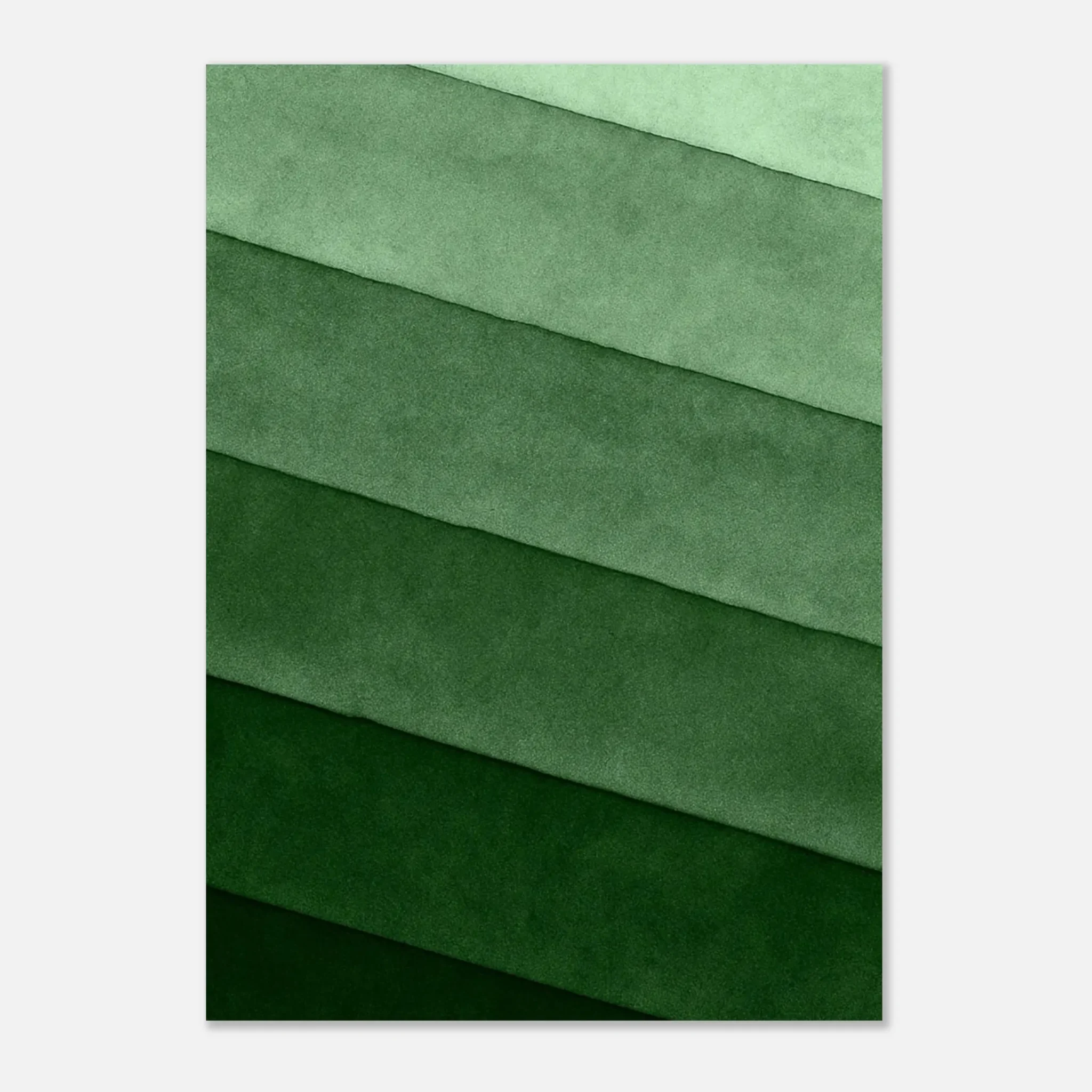 US Giclée Print Poster SOFT SEA GREEN LAYERS. Fine Art Wall Art with Archival Quality. Printed, packaged, and shipped within North America. ColorVanta exclusive.