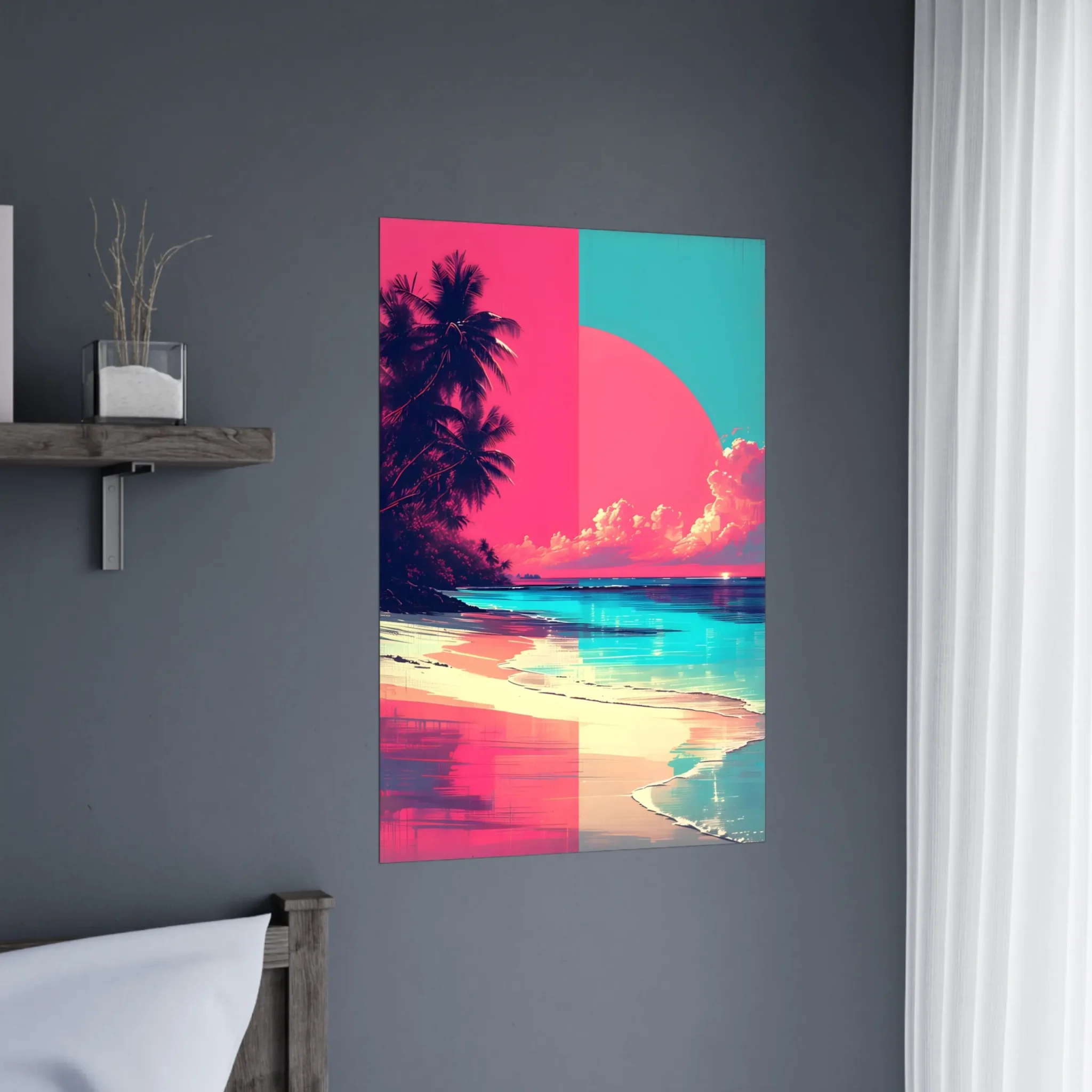 US Giclée Print Poster SPLIT HORIZON. Fine Art Wall Art with Archival Quality. Printed, packaged, and shipped within North America. ColorVanta exclusive.