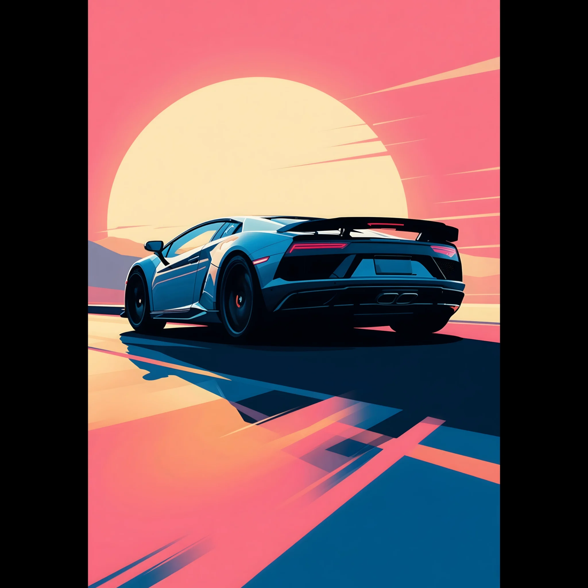 US Giclée Print Poster STEADY COURSE. Fine Art Wall Art with Archival Quality. Printed, packaged, and shipped within North America. Exclusive ColorVanta design.