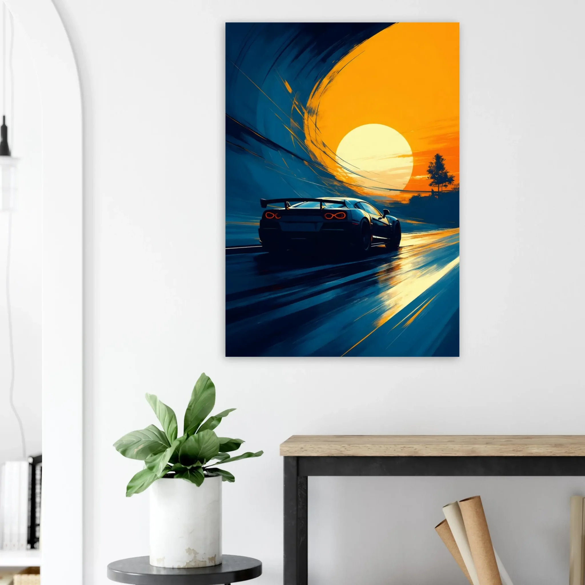US Giclée Print Poster VELOCITY TUNNEL. Fine Art Wall Art with Archival Quality. Printed, packaged, and shipped within North America. Exclusive ColorVanta design.