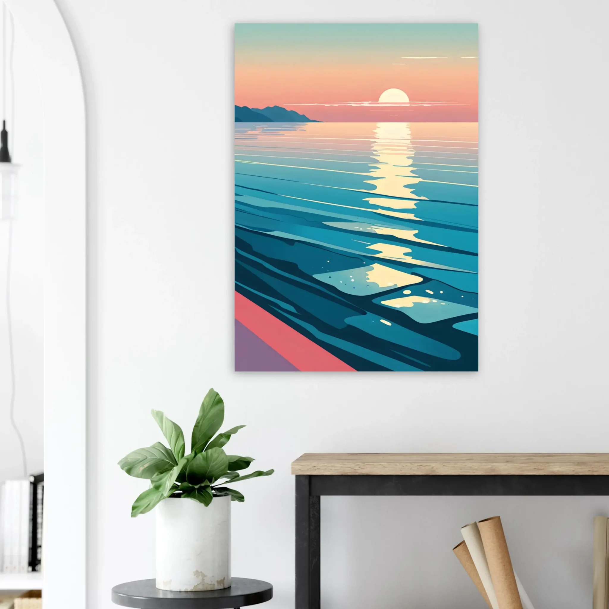 US Giclée Print Poster GOLDEN ALIGNMENT. Fine Art Wall Art with Archival Quality. Printed, packaged, and shipped within North America. Exclusive ColorVanta design.