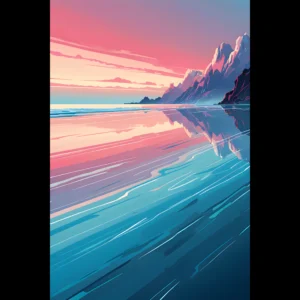 US Giclée Print Poster HORIZON DRIFT. Fine Art Wall Art with Archival Quality. Printed, packaged, and shipped within North America. Exclusive ColorVanta design.