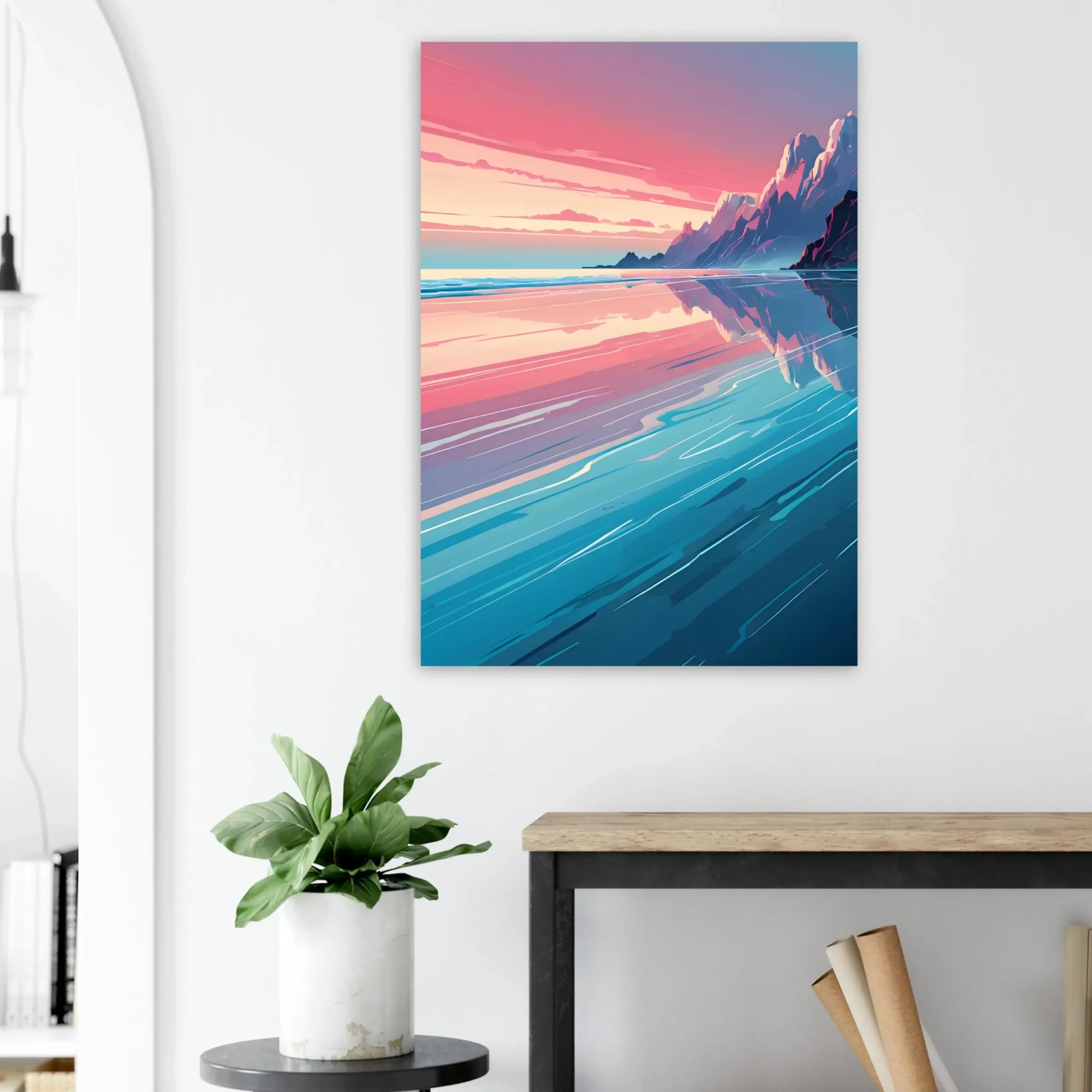 US Giclée Print Poster HORIZON DRIFT. Fine Art Wall Art with Archival Quality. Printed, packaged, and shipped within North America. Exclusive ColorVanta design.