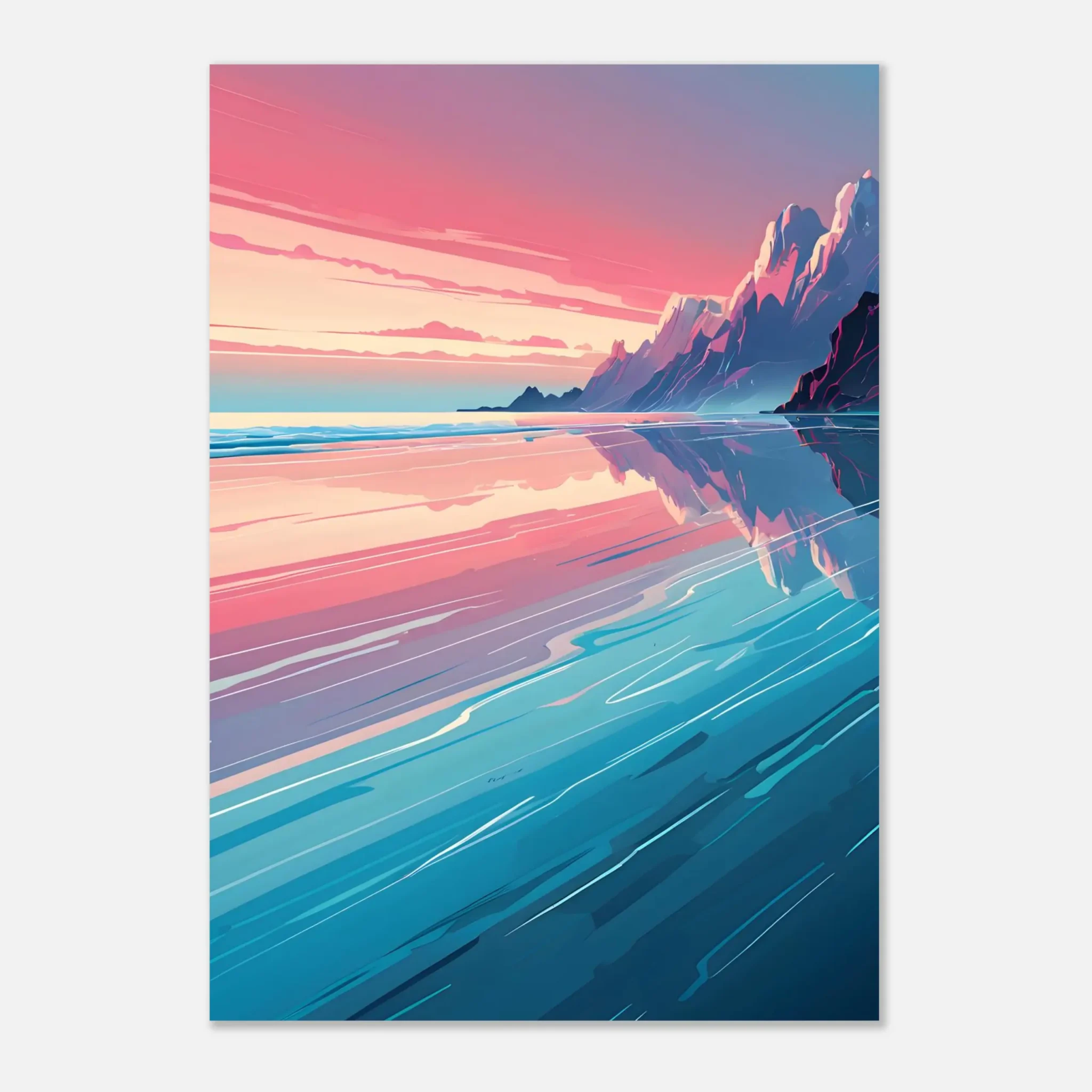 US Giclée Print Poster HORIZON DRIFT. Fine Art Wall Art with Archival Quality. Printed, packaged, and shipped within North America. Exclusive ColorVanta design.