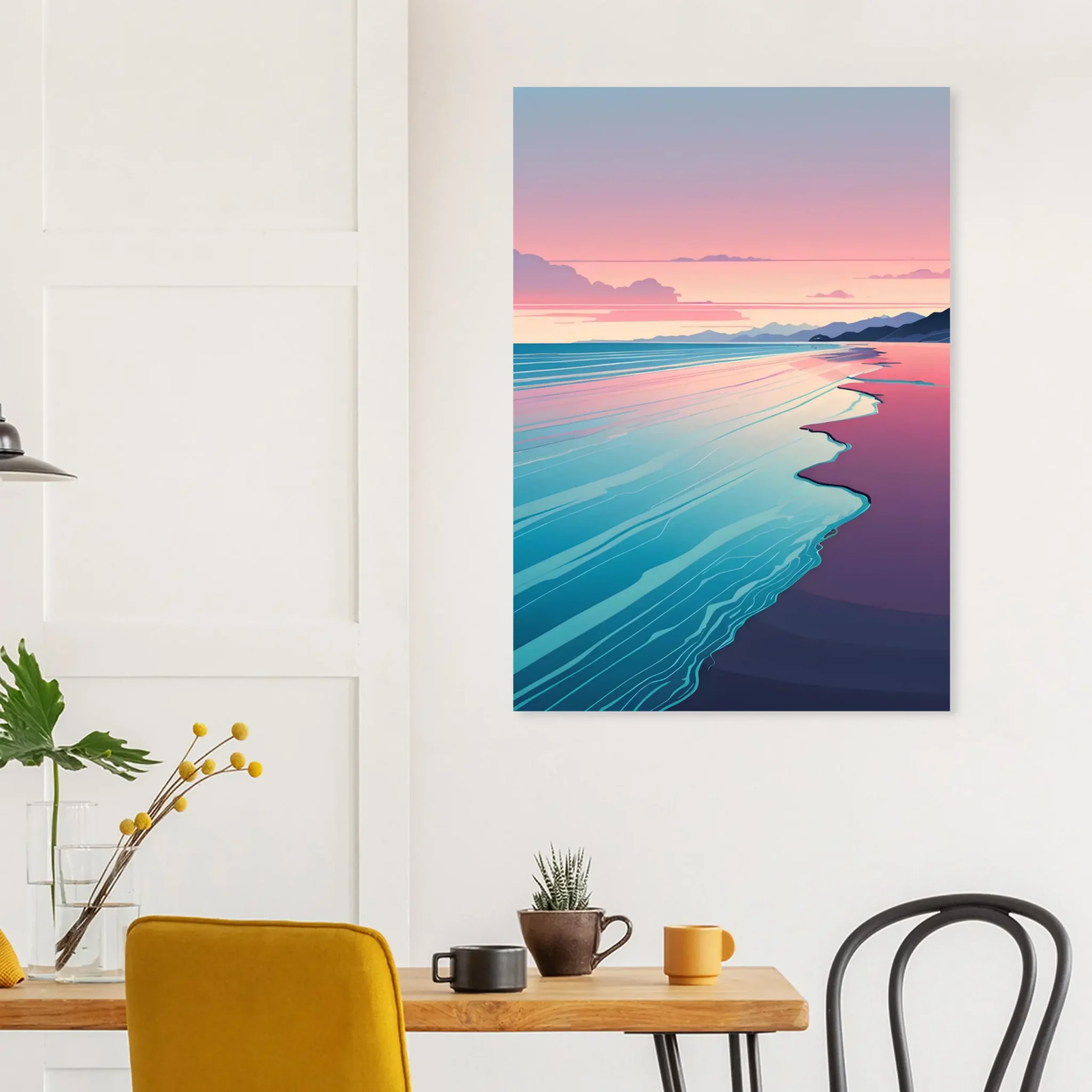 US Giclée Print Poster QUIET TIDELINE. Fine Art Wall Art with Archival Quality. Printed, packaged, and shipped within North America. Exclusive ColorVanta design.