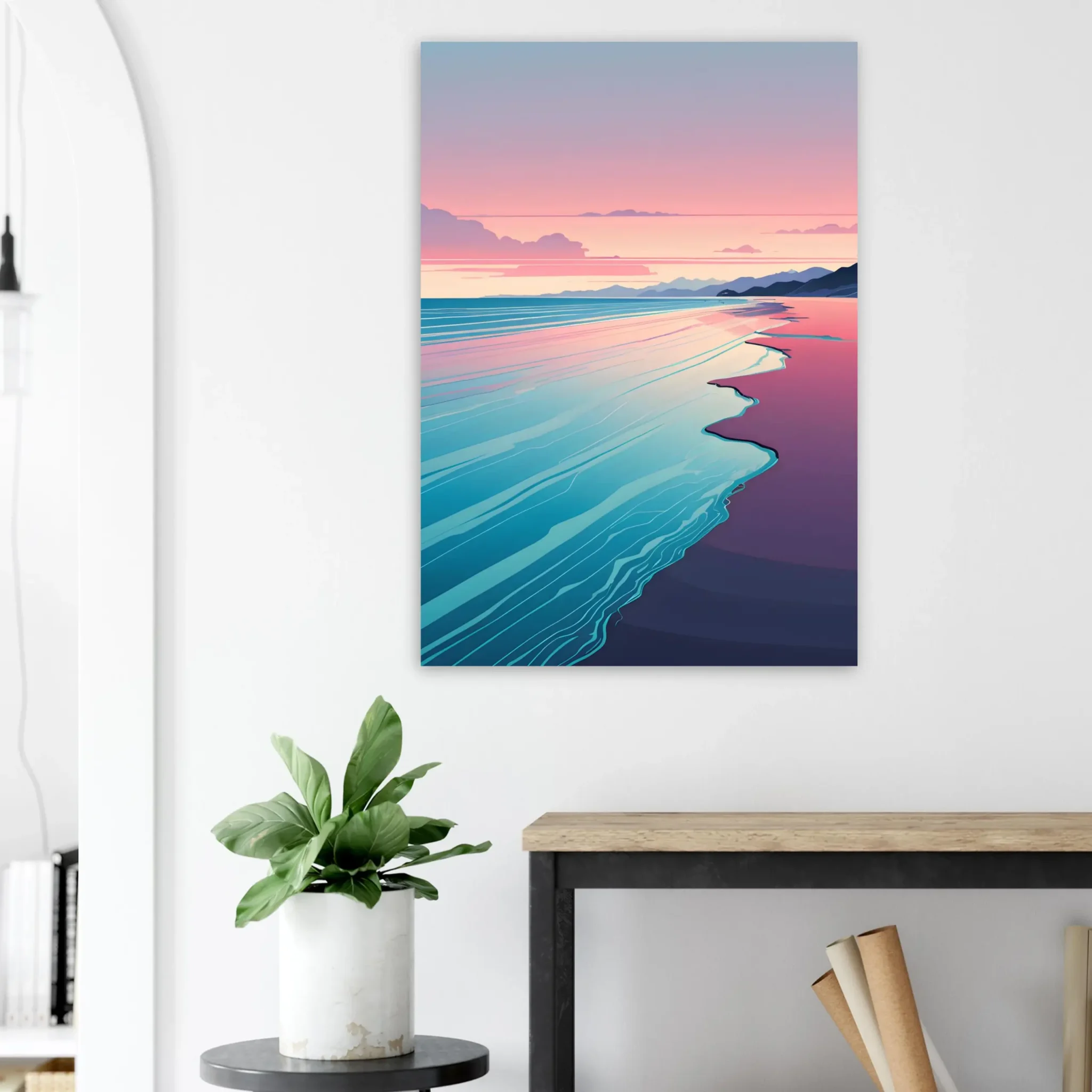 US Giclée Print Poster QUIET TIDELINE. Fine Art Wall Art with Archival Quality. Printed, packaged, and shipped within North America. Exclusive ColorVanta design.
