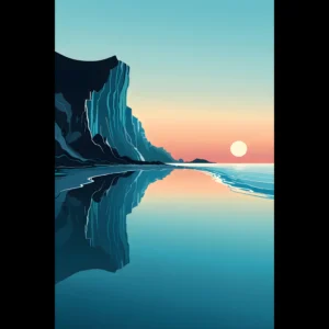 US Giclée Print Poster REFLECTED EDGE. Fine Art Wall Art with Archival Quality. Printed, packaged, and shipped within North America. Exclusive ColorVanta design.