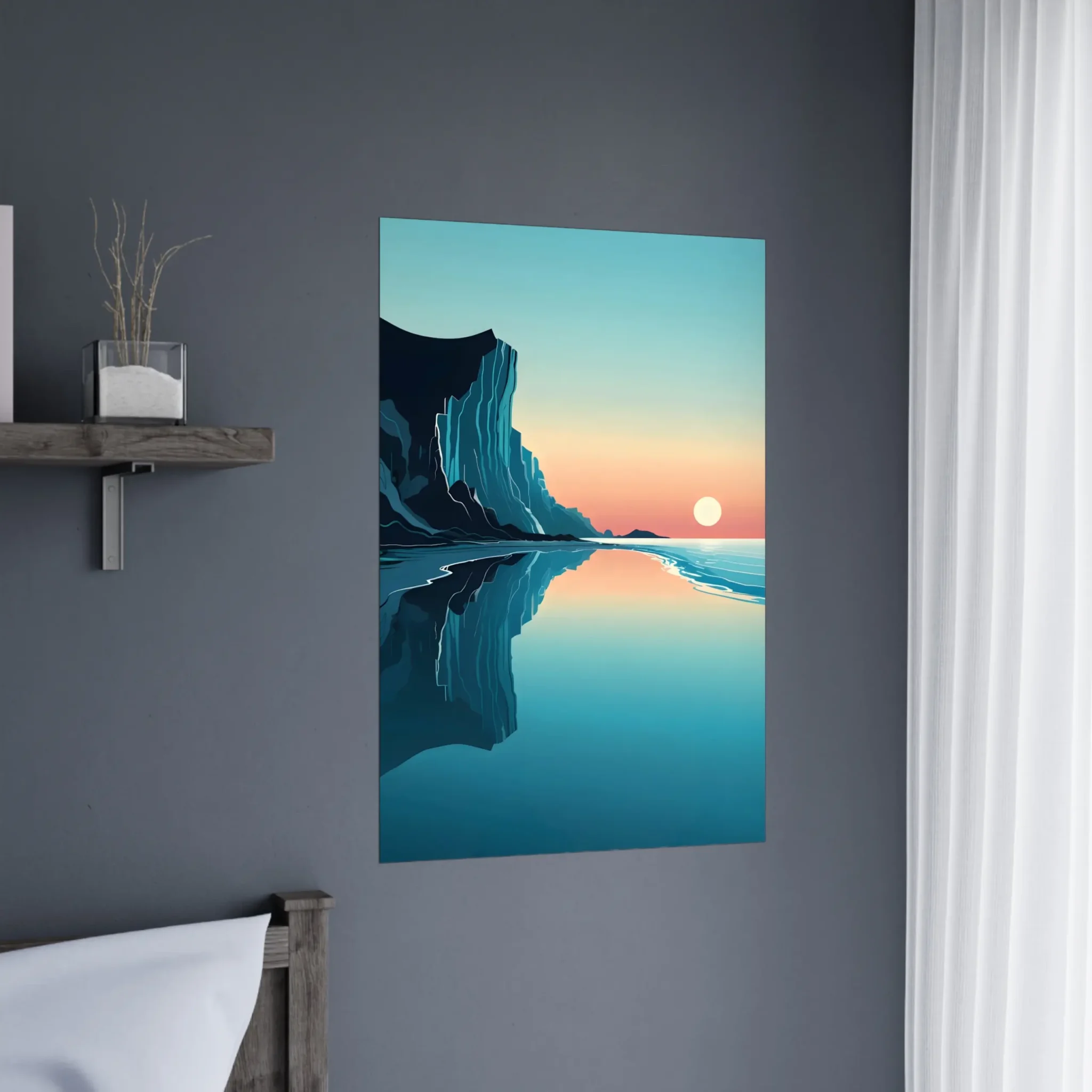 US Giclée Print Poster REFLECTED EDGE. Fine Art Wall Art with Archival Quality. Printed, packaged, and shipped within North America. Exclusive ColorVanta design.