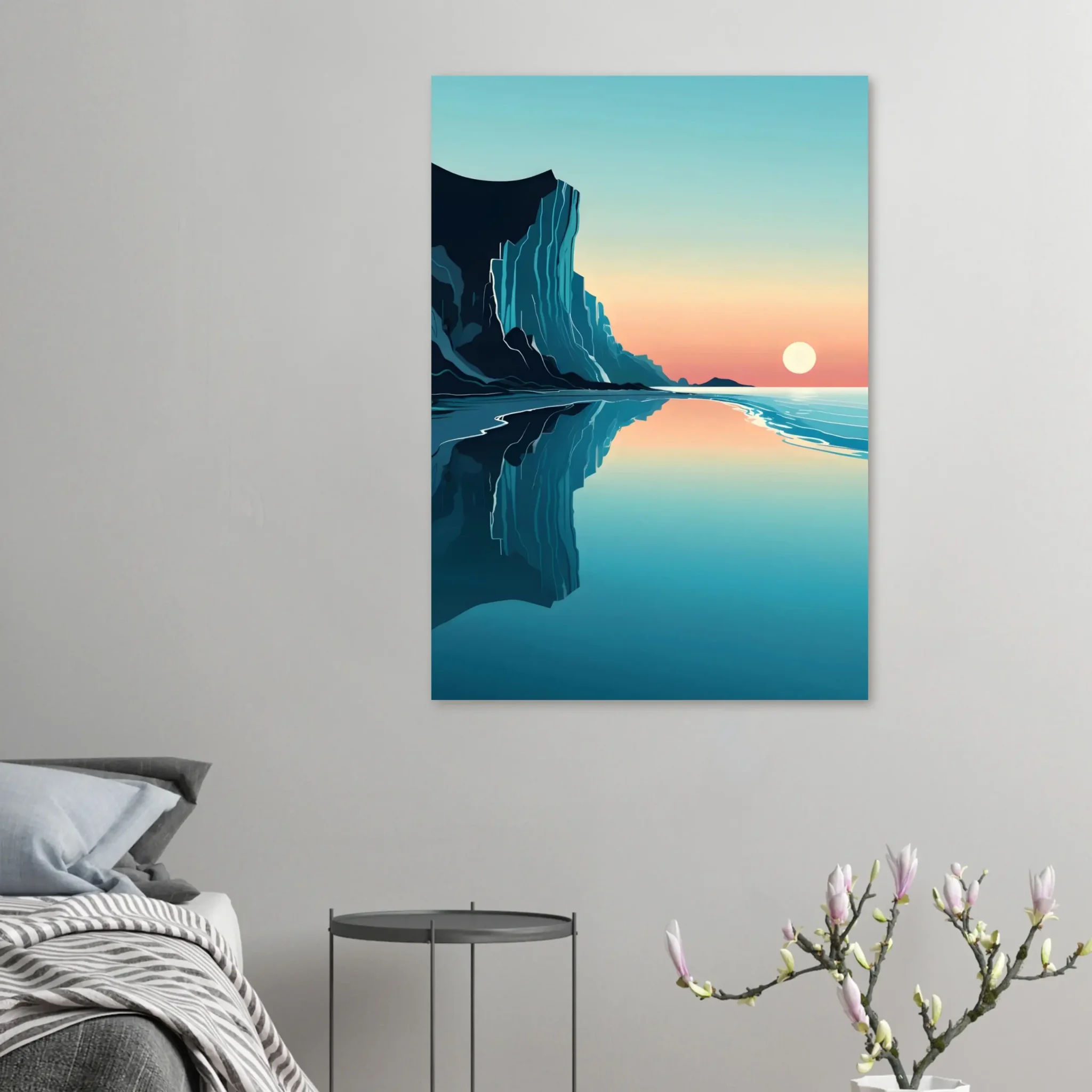 US Giclée Print Poster REFLECTED EDGE. Fine Art Wall Art with Archival Quality. Printed, packaged, and shipped within North America. Exclusive ColorVanta design.