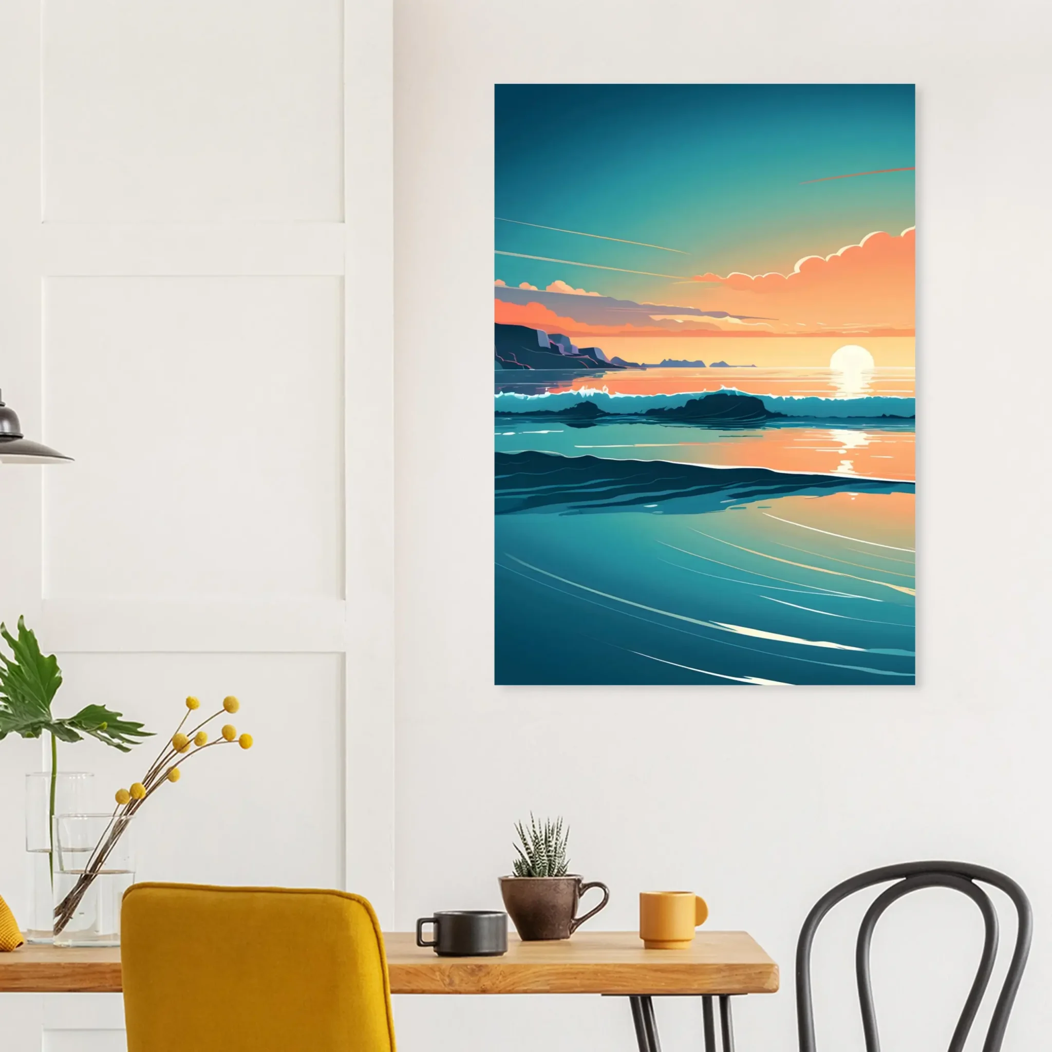 US Giclée Print Poster TIDAL HORIZON. Fine Art Wall Art with Archival Quality. Printed, packaged, and shipped within North America. Exclusive ColorVanta design.