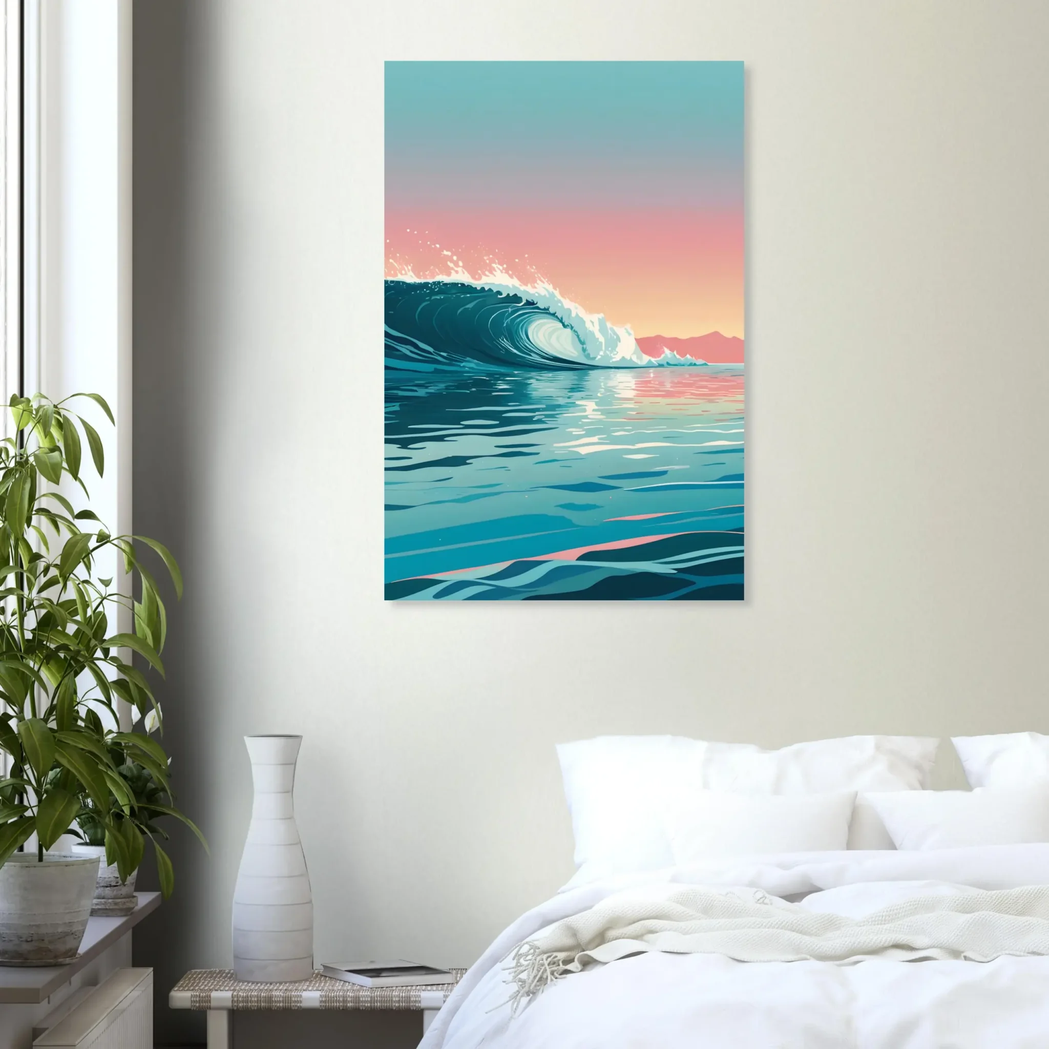 US Giclée Print Poster TIDAL SURGE. Fine Art Wall Art with Archival Quality. Printed, packaged, and shipped within North America. Exclusive ColorVanta design.