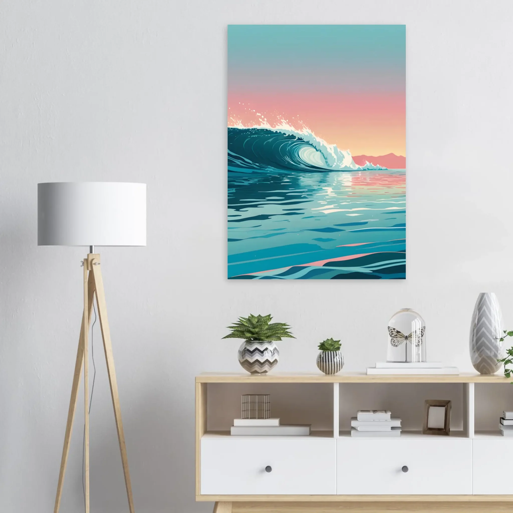 US Giclée Print Poster TIDAL SURGE. Fine Art Wall Art with Archival Quality. Printed, packaged, and shipped within North America. Exclusive ColorVanta design.