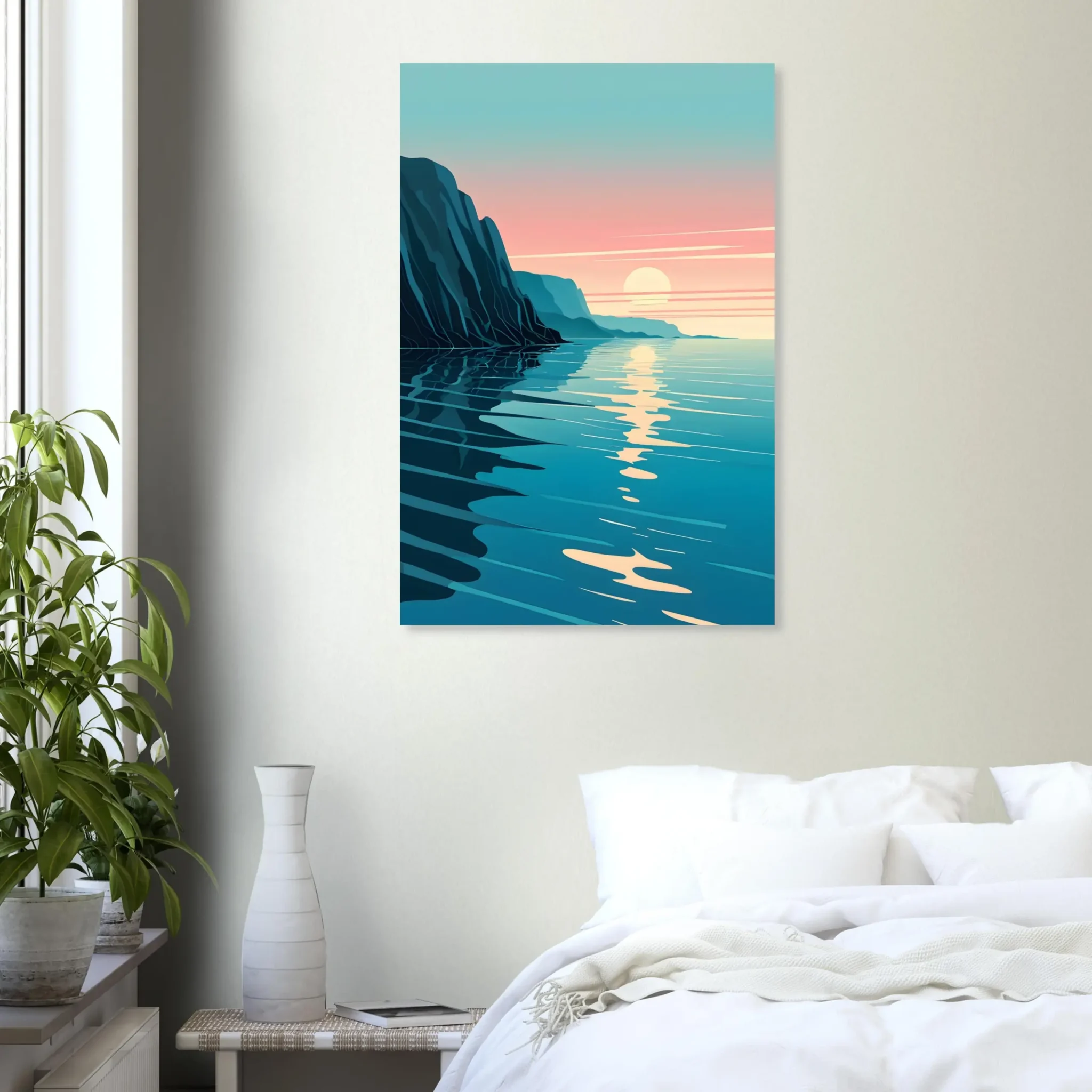 US Giclée Print Poster COASTAL ALIGNMENT. Fine Art Wall Art with Archival Quality. Printed, packaged, and shipped within North America. Exclusive ColorVanta design.