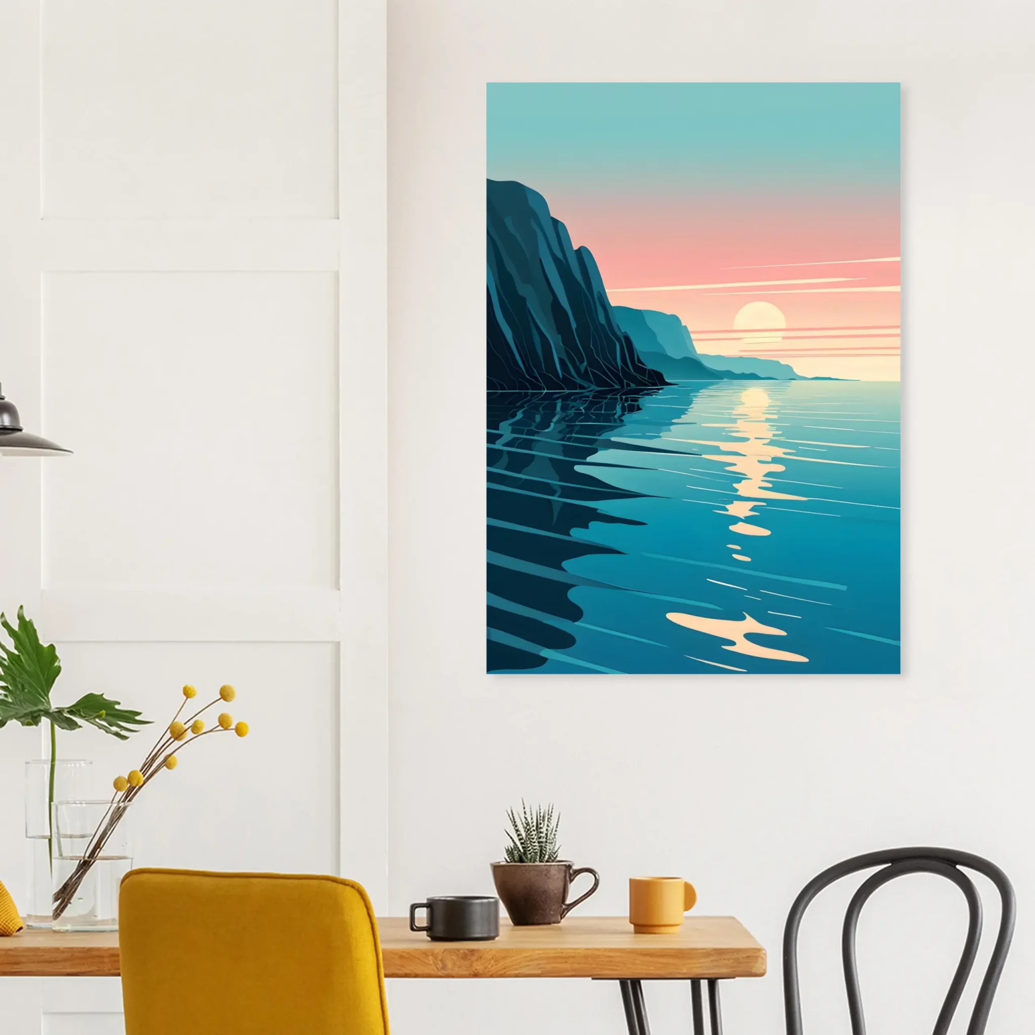 US Giclée Print Poster COASTAL ALIGNMENT. Fine Art Wall Art with Archival Quality. Printed, packaged, and shipped within North America. Exclusive ColorVanta design.
