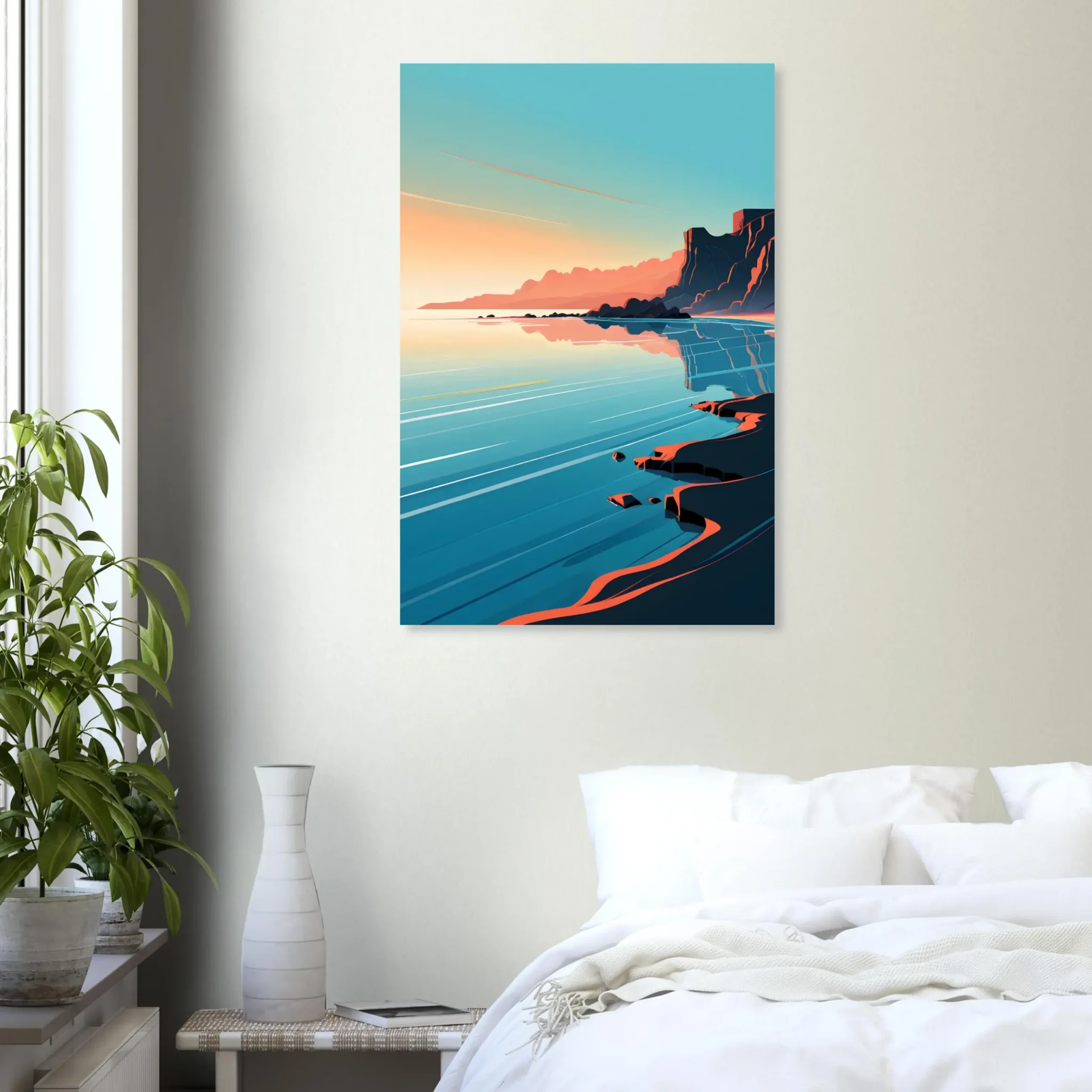 US Giclée Print Poster COASTAL DRIFT. Fine Art Wall Art with Archival Quality. Printed, packaged, and shipped within North America. Exclusive ColorVanta design.