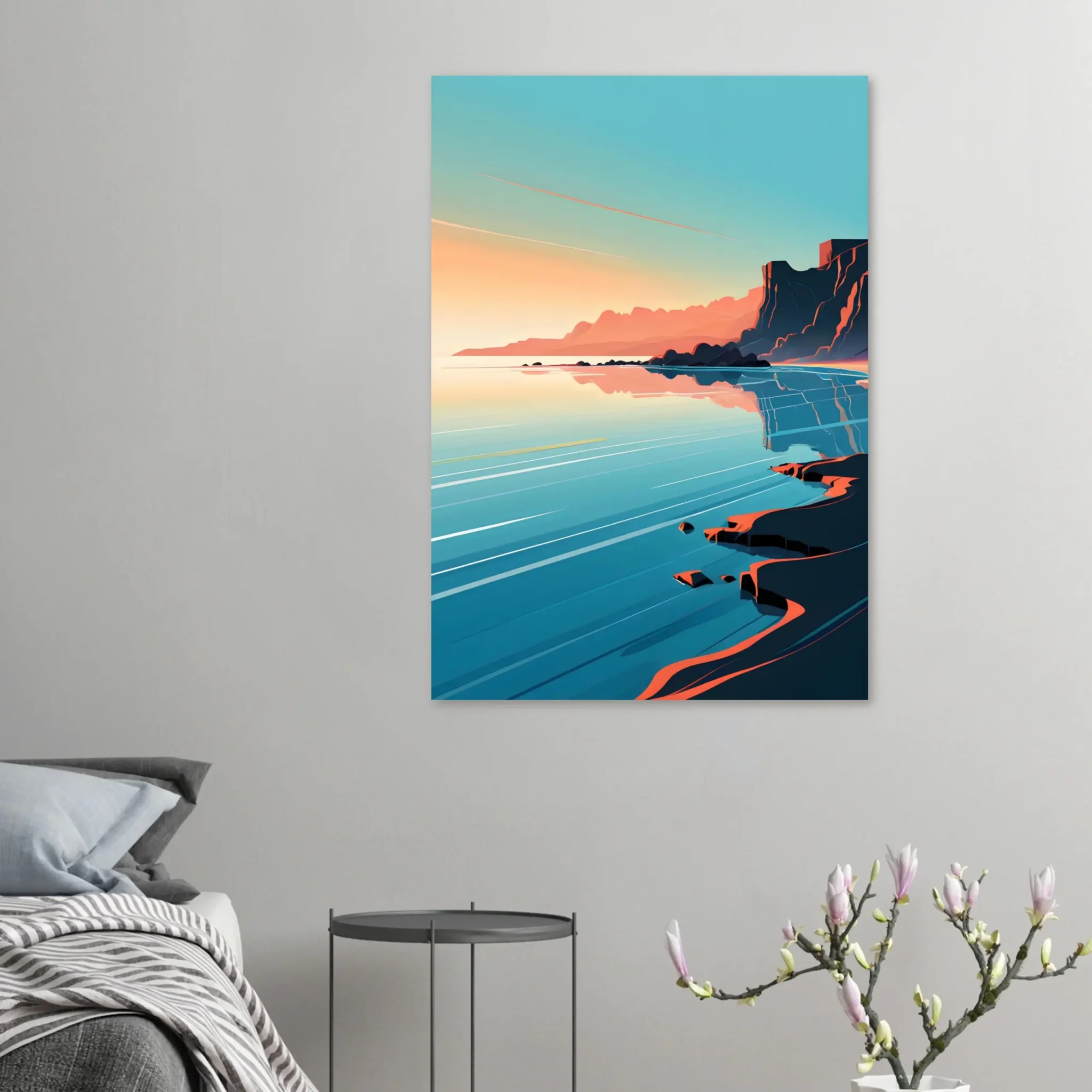 US Giclée Print Poster COASTAL DRIFT. Fine Art Wall Art with Archival Quality. Printed, packaged, and shipped within North America. Exclusive ColorVanta design.