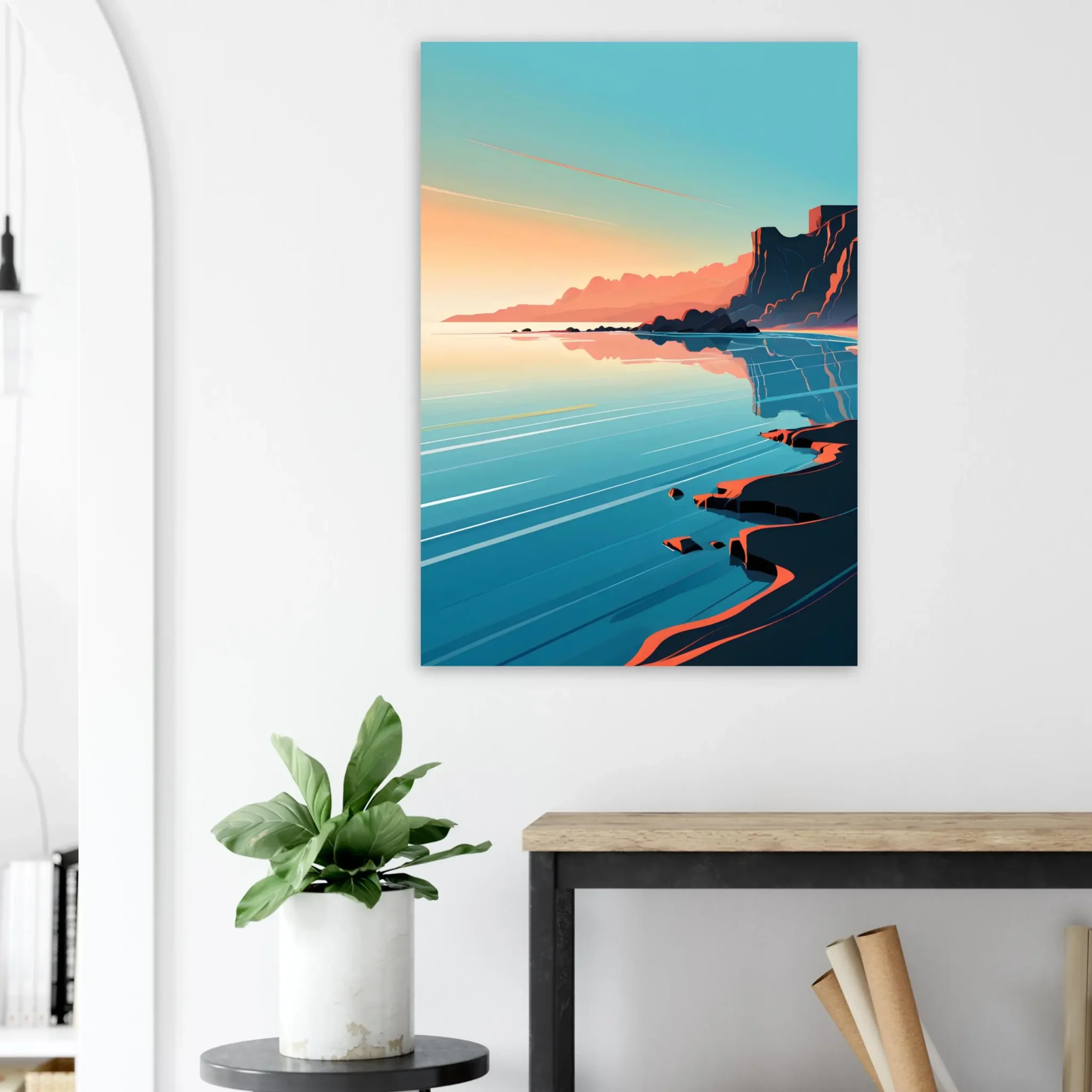 US Giclée Print Poster COASTAL DRIFT. Fine Art Wall Art with Archival Quality. Printed, packaged, and shipped within North America. Exclusive ColorVanta design.