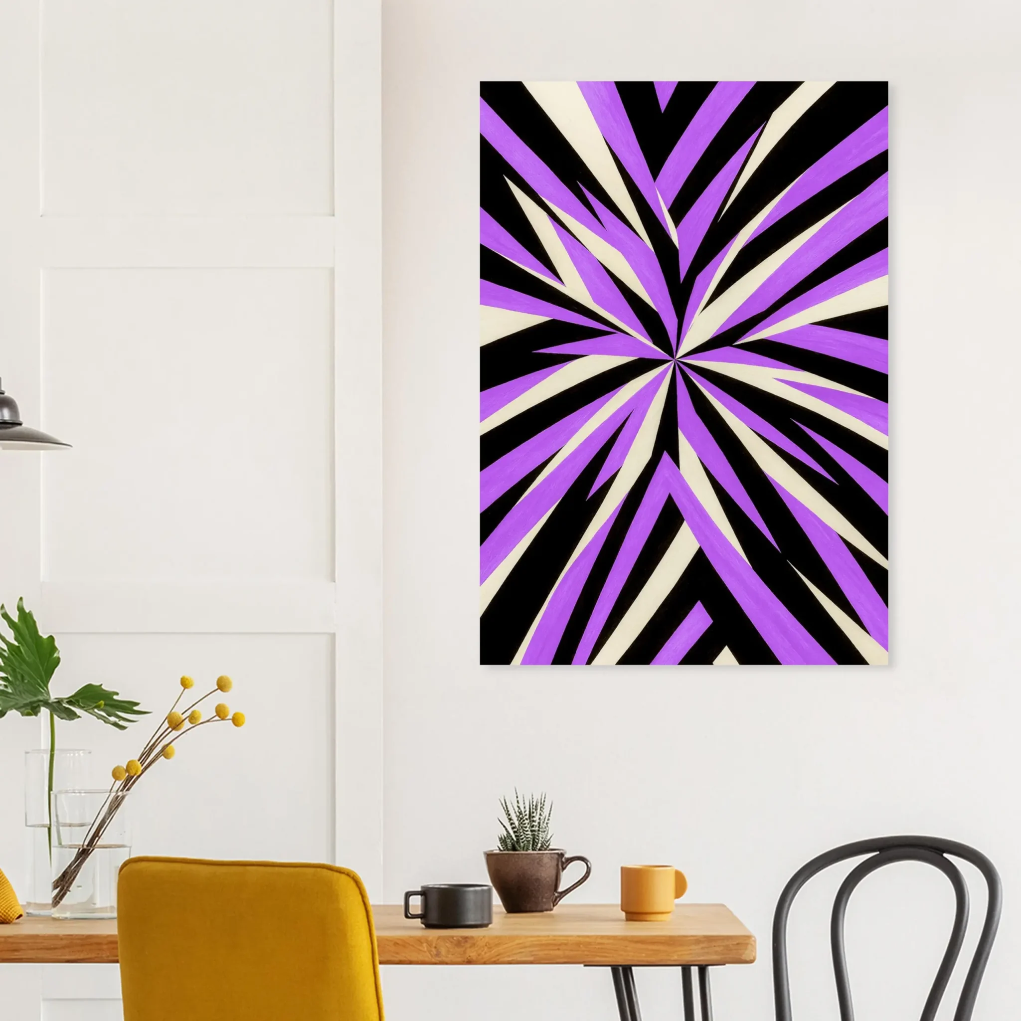 US Giclée Print Poster VIOLET FORCE. Fine Art Wall Art with Archival Quality. Printed, packaged, and shipped within North America. Exclusive ColorVanta design.