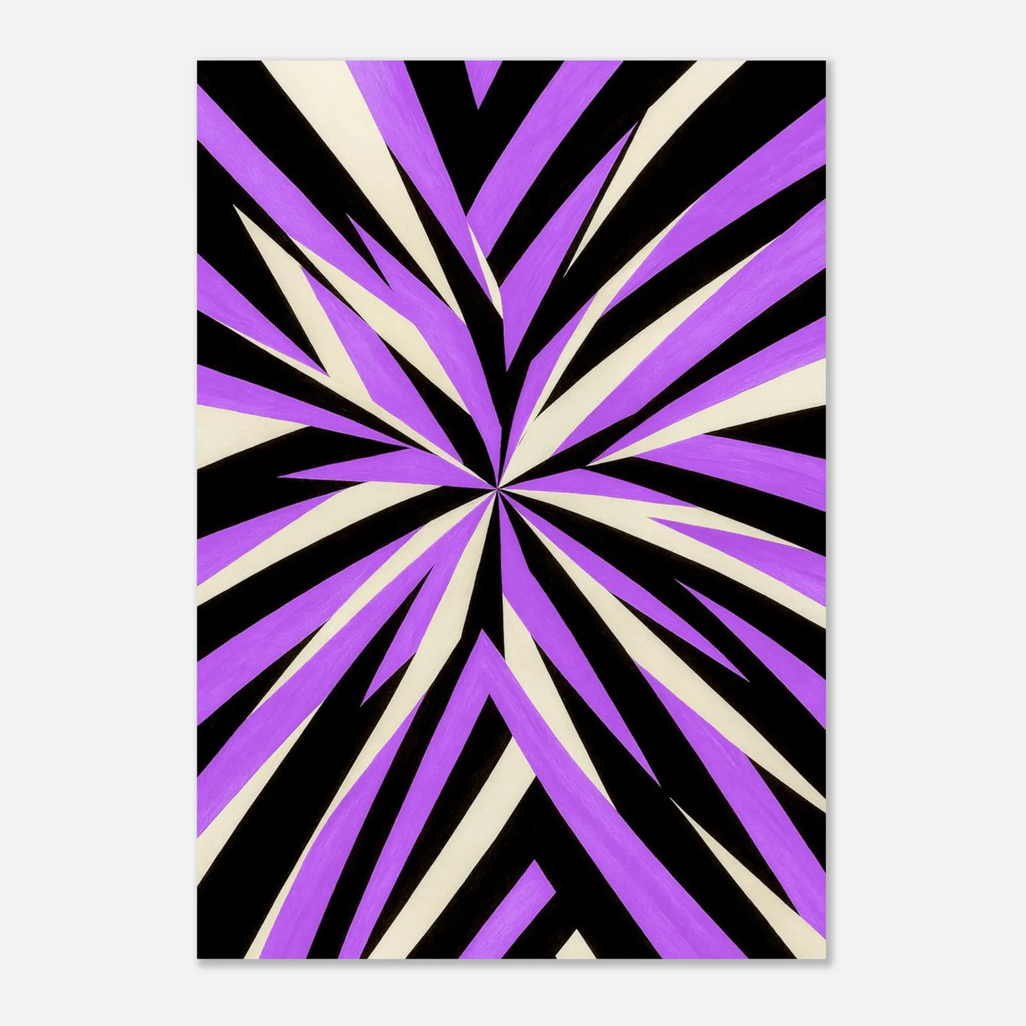 US Giclée Print Poster VIOLET FORCE. Fine Art Wall Art with Archival Quality. Printed, packaged, and shipped within North America. Exclusive ColorVanta design.