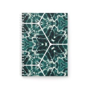 EU Spiral Notebook Ruled Lines EMERALD WATER DANCE 1