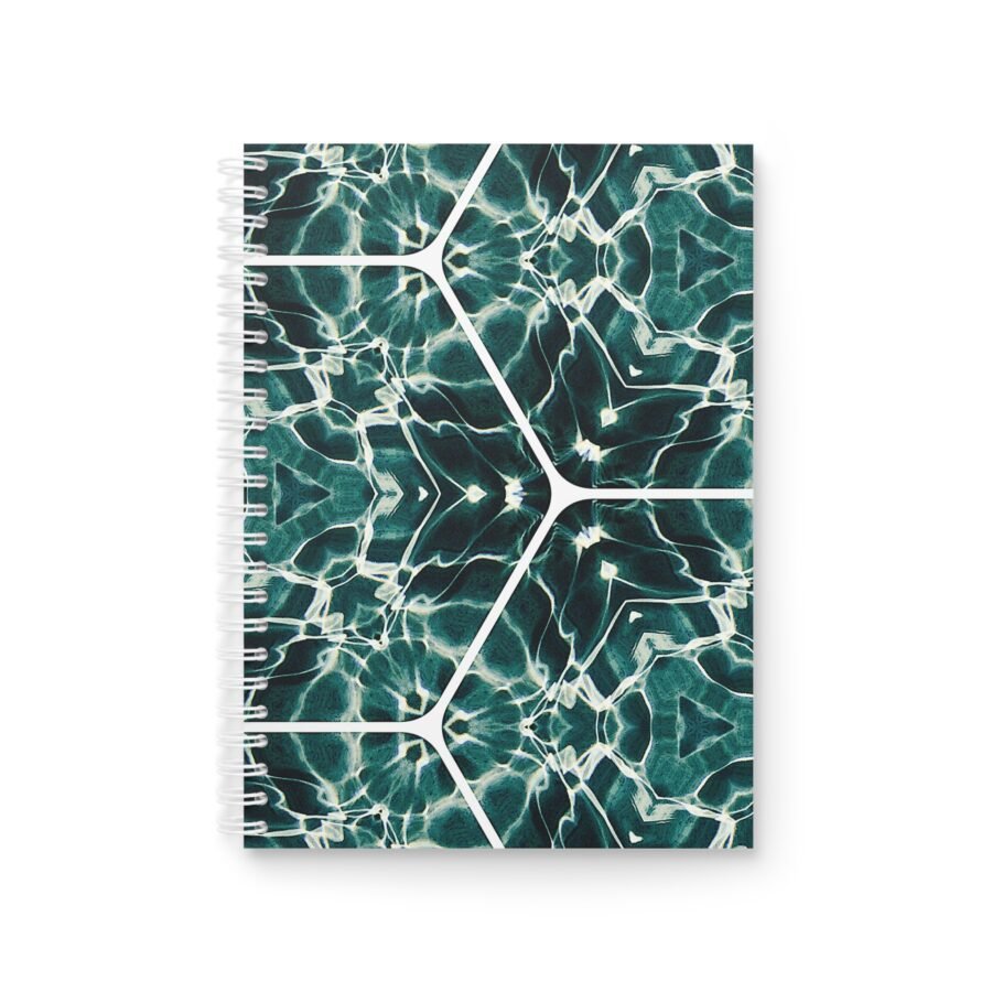 EU Spiral Notebook Ruled Lines EMERALD WATER DANCE 1