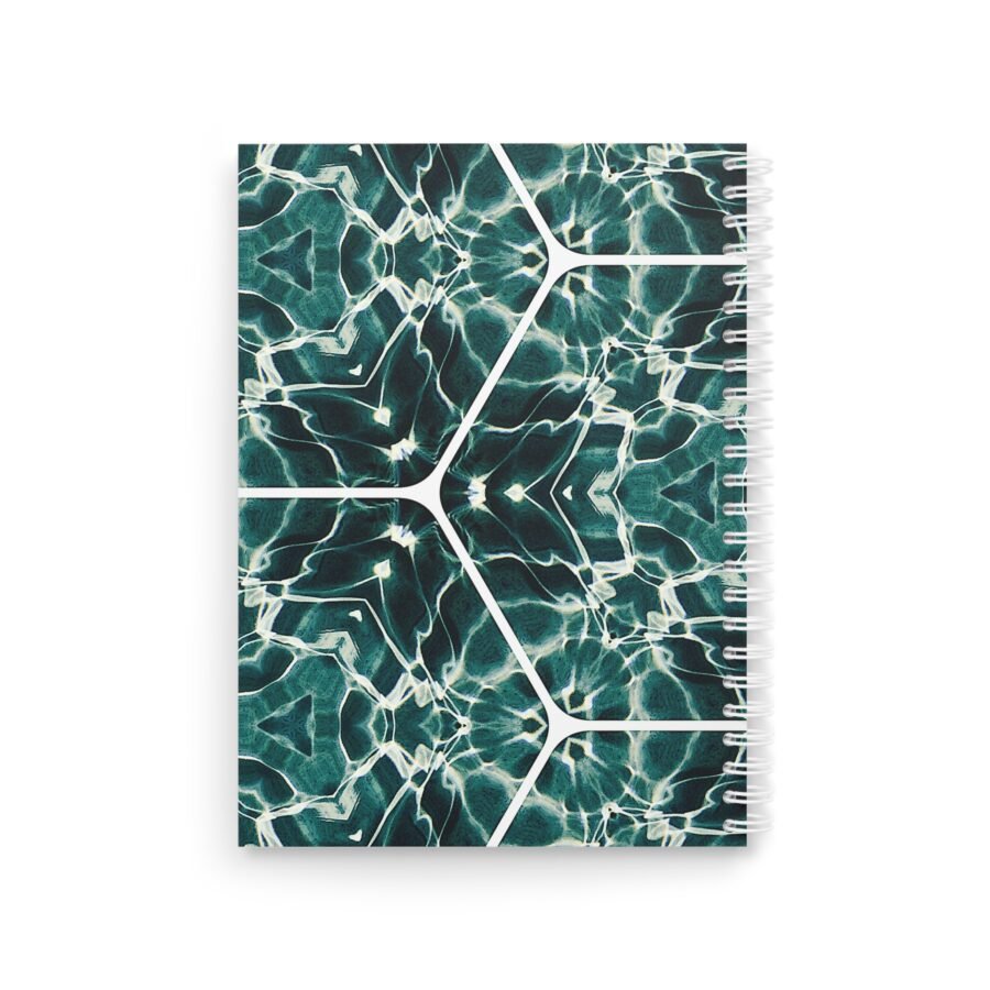 EU Spiral Notebook Ruled Lines EMERALD WATER DANCE 2