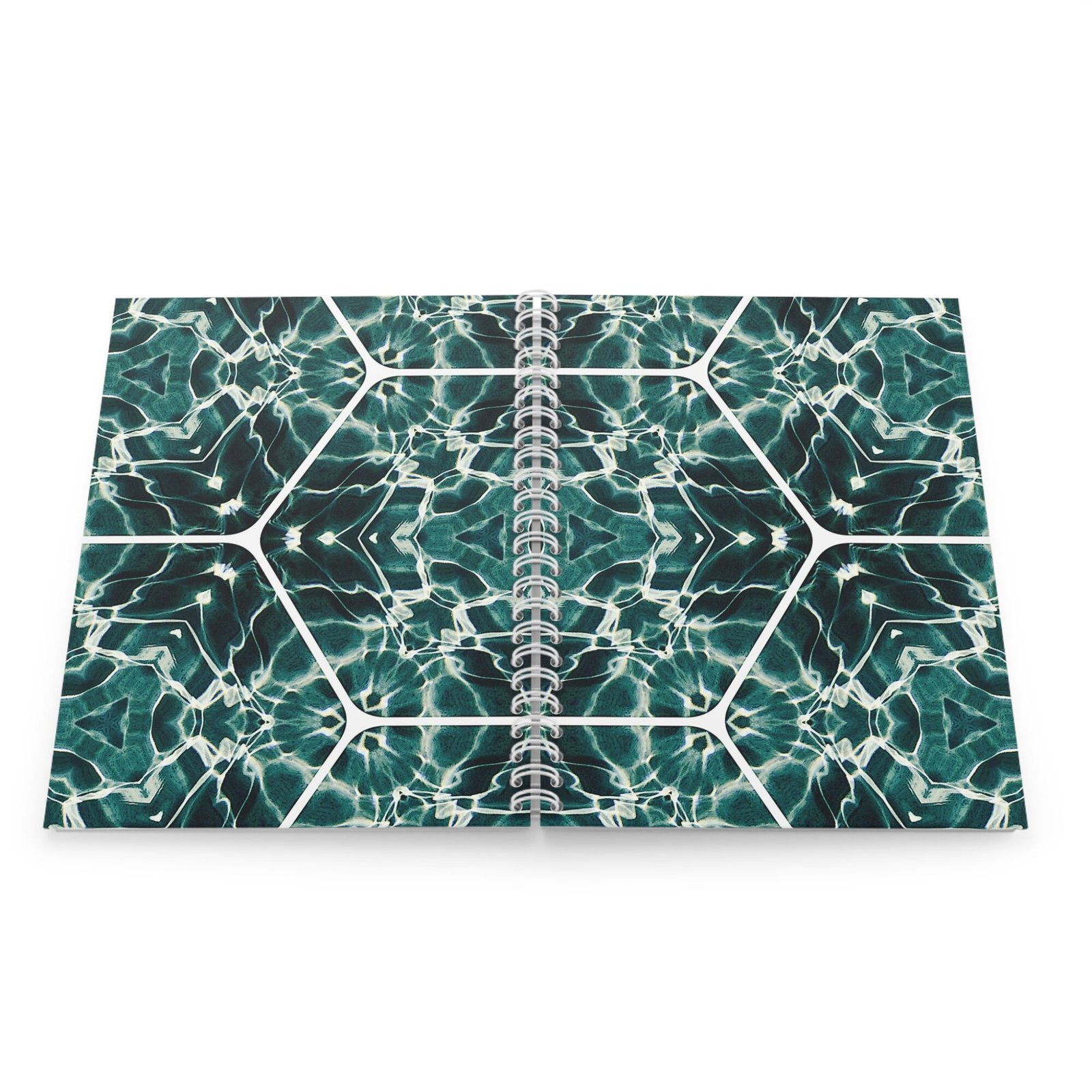 EU Spiral Notebook Ruled Lines EMERALD WATER DANCE 4