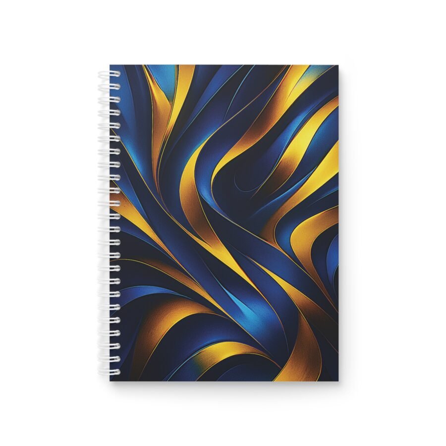 EU Spiral Notebook Ruled Lines GOLDEN FLOW 1