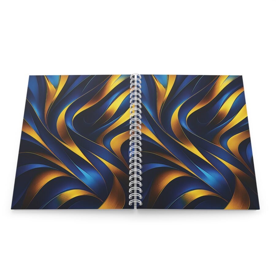 EU Spiral Notebook Ruled Lines GOLDEN FLOW 3