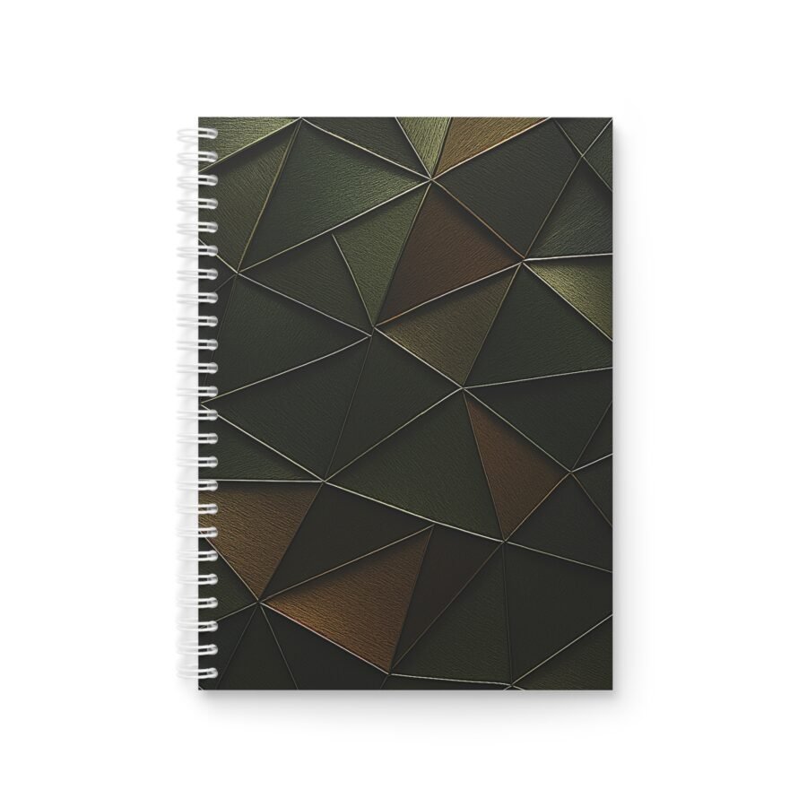 EU Spiral Notebook Ruled Lines TRIANGULAR OLIVE 1