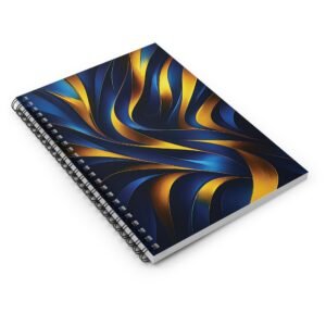 US Spiral Notebook Ruled Lines GOLDEN FLOW 1