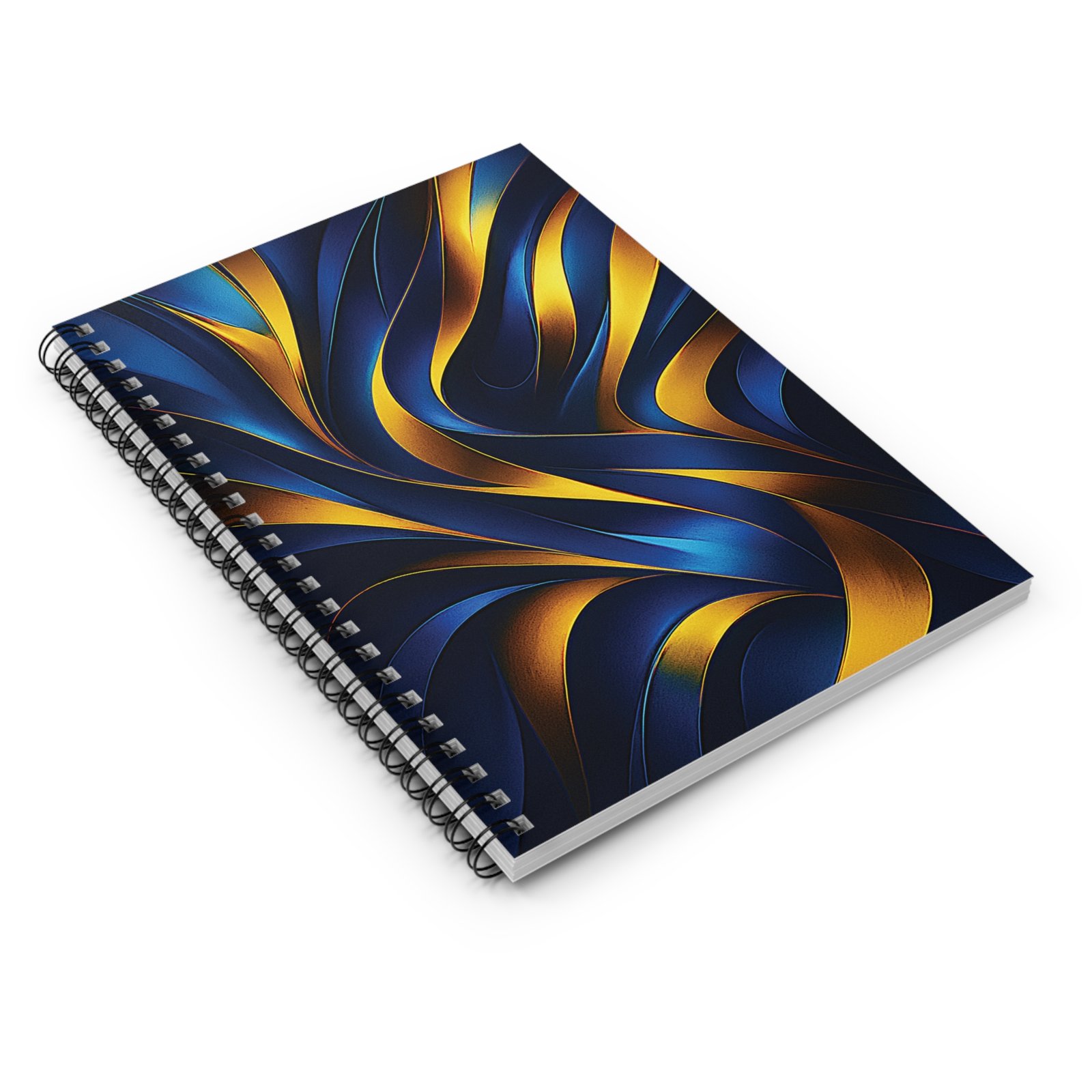 US Spiral Notebook Ruled Lines GOLDEN FLOW 1