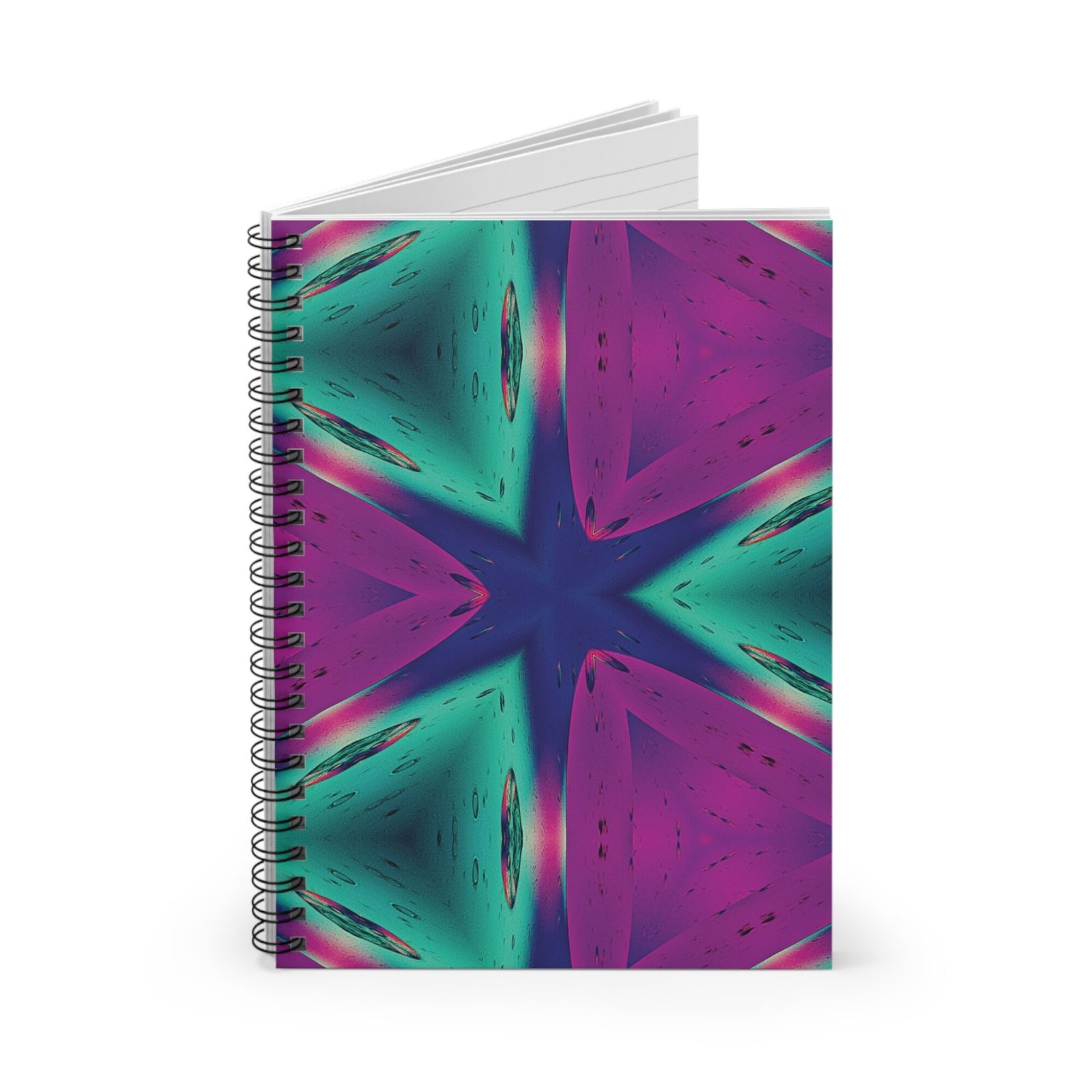 US Spiral Notebook Ruled Lines MAGENTA GREEN BLUE 3 US Spiral Notebook Ruled Lines MAGENTA GREEN BLUE 3